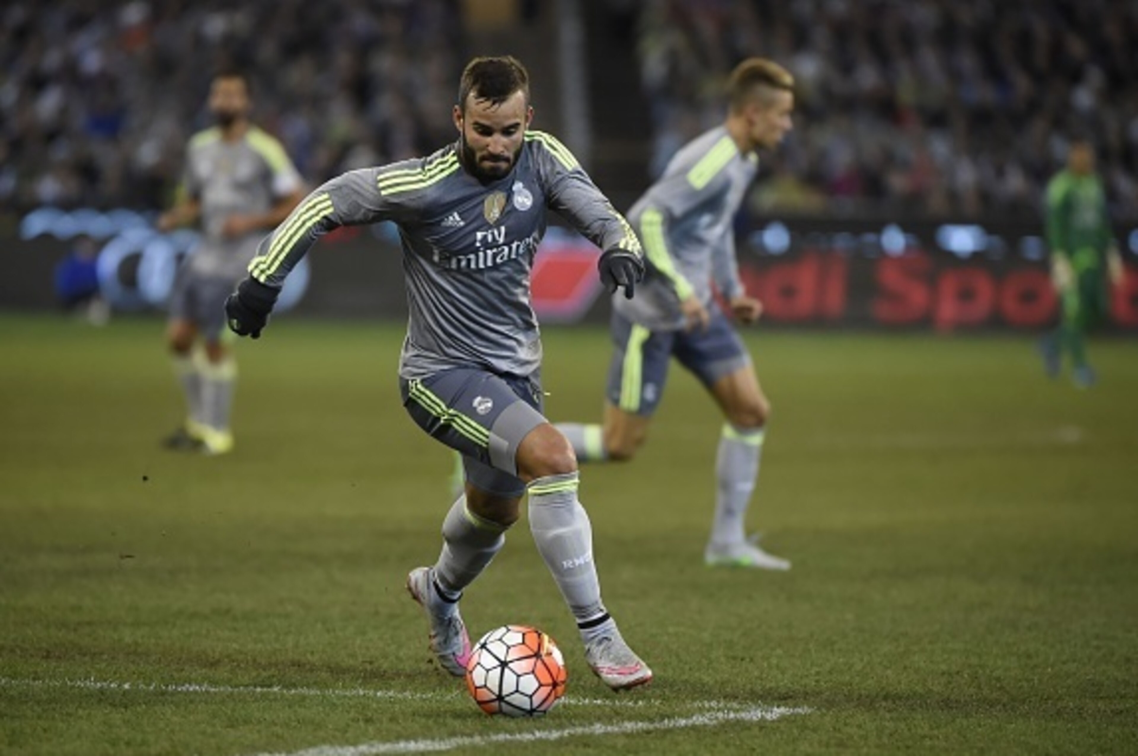 Jese Rodriguez of Real Madrid controls the ball during the International Champions Cup football match between English Premier League team Manchester City and Spanish side Real Madrid in Melbourne on July 24, 2015. AFP PHOTO / Mal FAIRCLOUGH -- IMAGE RESTR