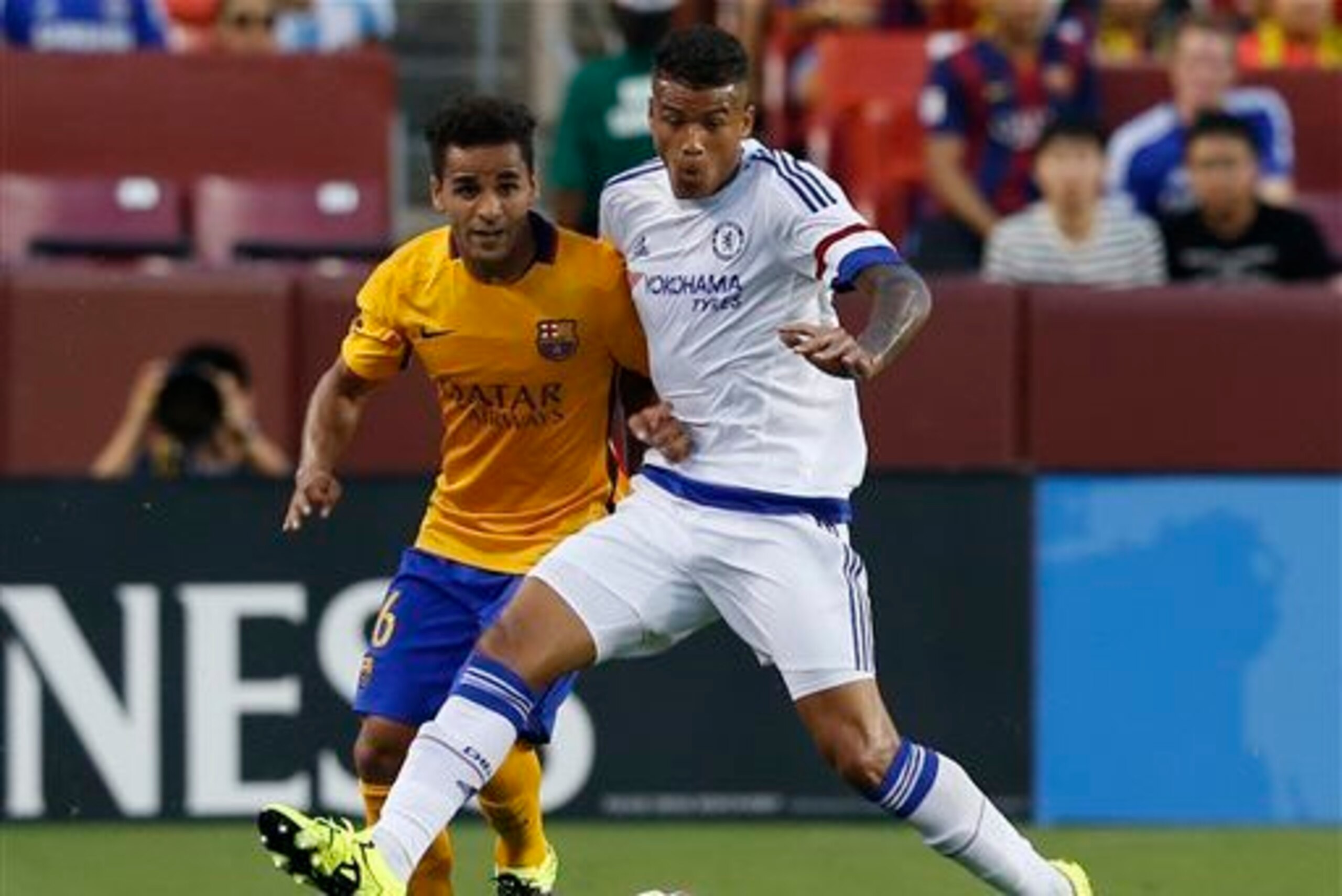 Douglas is out for two months after picking up a hamstring injury against Chelsea.
