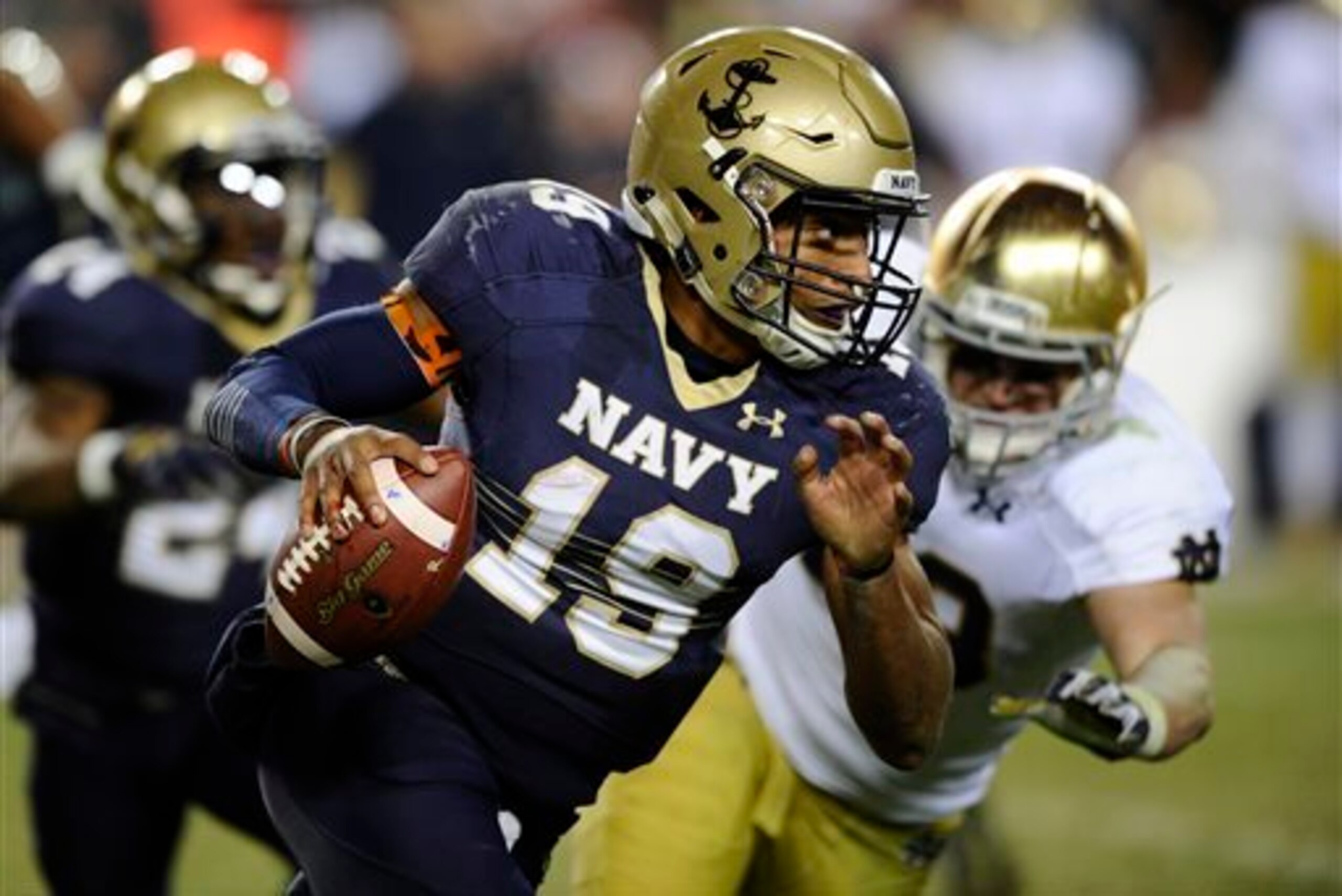 Navy quarterback Keenan Reynolds against Notre Dame in 2014