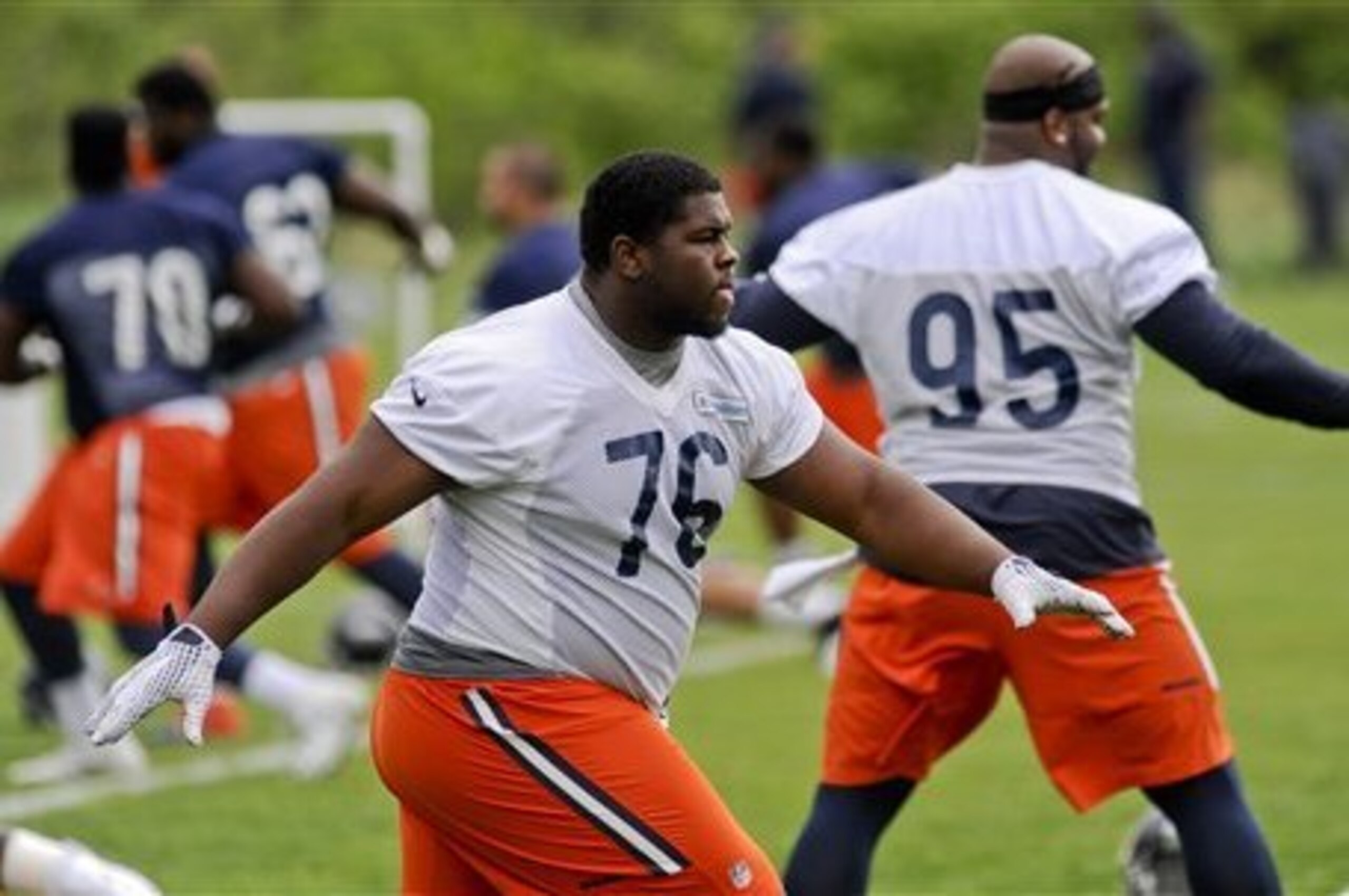 Rookie Eddie Goldman is expected to compete for the open nose tackle job in training camp.
