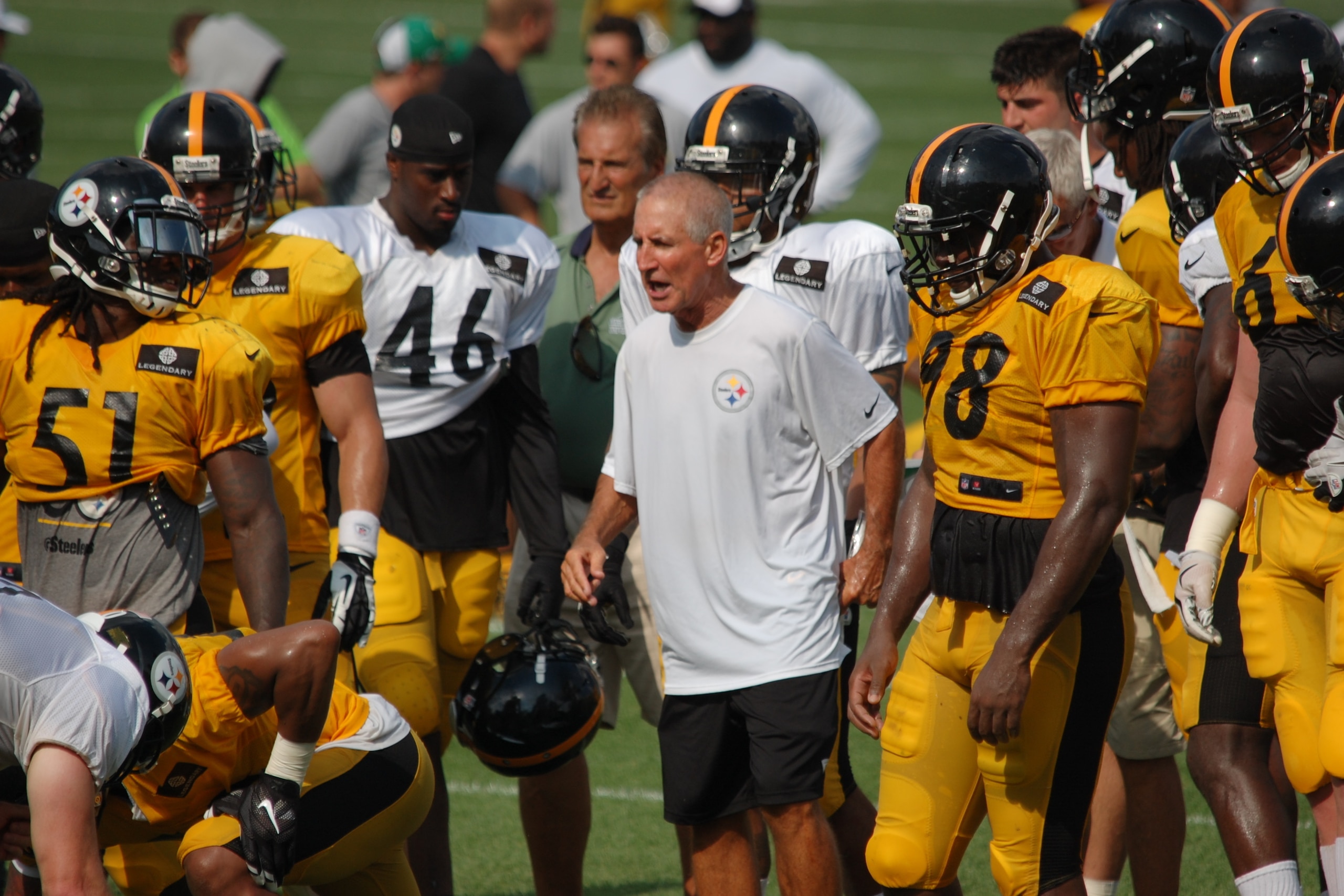 Danny Smith runs his drills at a fast pace. Danny Smith runs his drills at a fast pace.