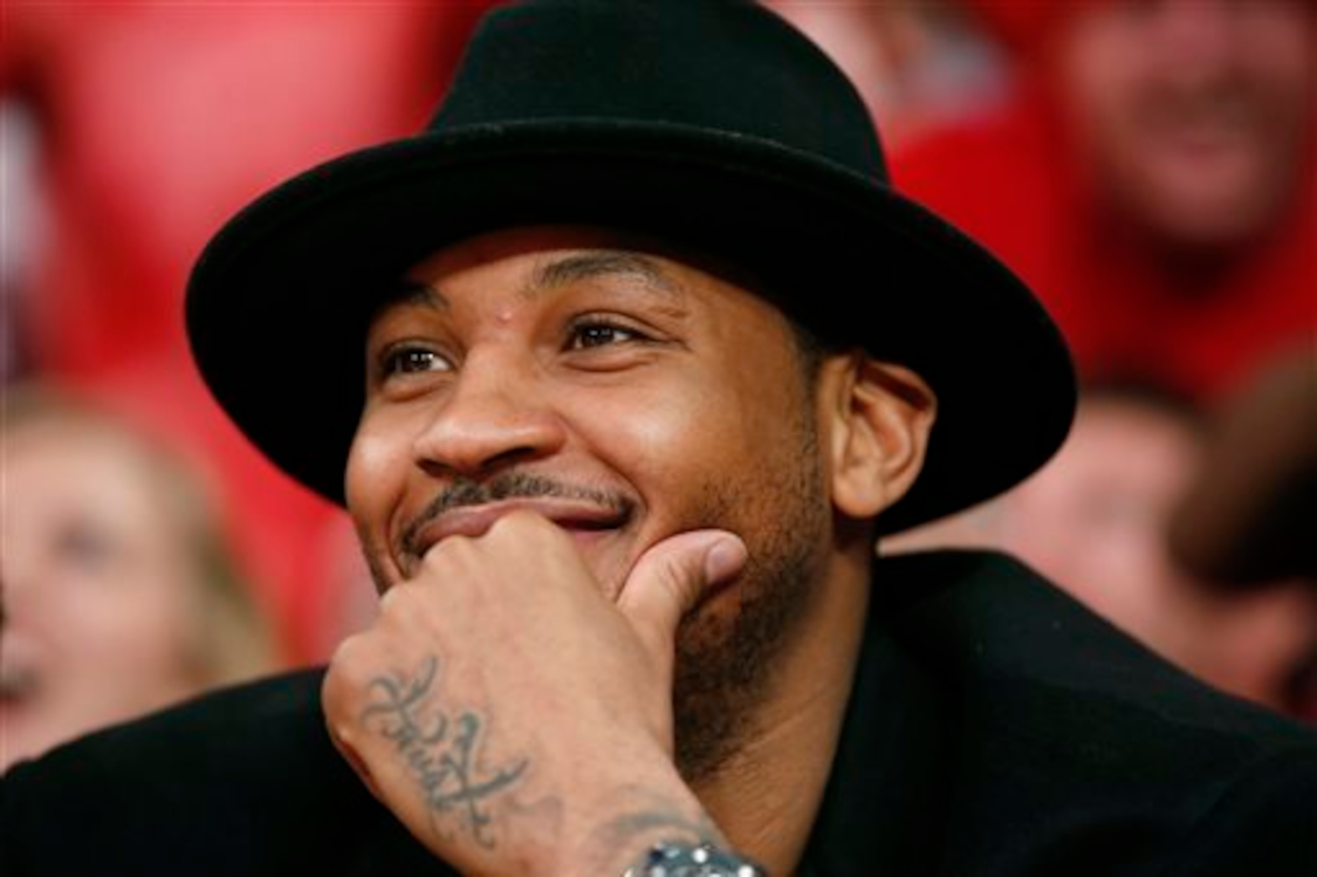 Carmelo Anthony was all smiles while playing host during All-Star Week.