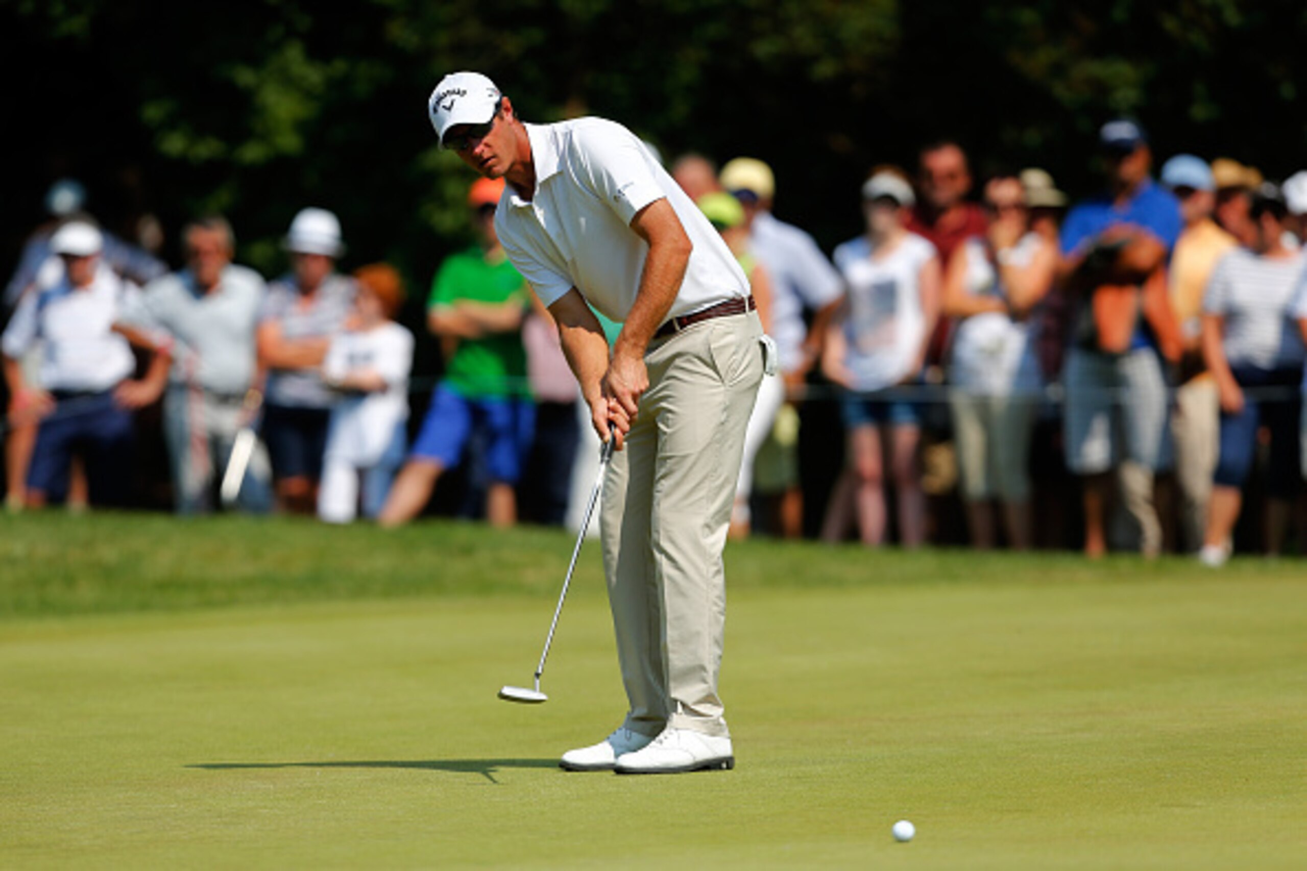 ATZENBRUGG, AUSTRIA - JUNE 12: Nicolas Colsaerts of Belgium putts during the Lyoness Open day two at the Diamond Country Club on June 12, 2015 in Atzenbrugg, Austria. (Photo by Paul Thomas/Getty Images) ATZENBRUGG, AUSTRIA - JUNE 12: Nicolas Colsaerts of Belgium putts during the Lyoness Open day two at the Diamond Country Club on June 12, 2015 in Atzenbrugg, Austria. (Photo by Paul Thomas/Getty Images)