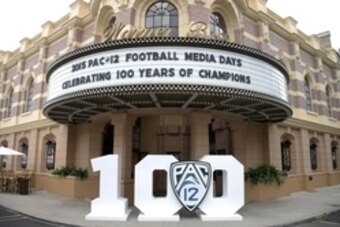 Jul 30, 2015; Burbank, CA, USA; General view of Pac-12 Media Day at Warner Bros. Studios. Mandatory Credit: Kirby Lee-USA TODAY Sports