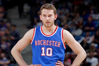 SACRAMENTO, CA - MARCH 24: Nik Stauskas #10 of the Sacramento Kings looks on during the game against the Philadelphia 76ers on March 24, 2015 at Sleep Train Arena in Sacramento, California. NOTE TO USER: User expressly acknowledges and agrees that, by dow