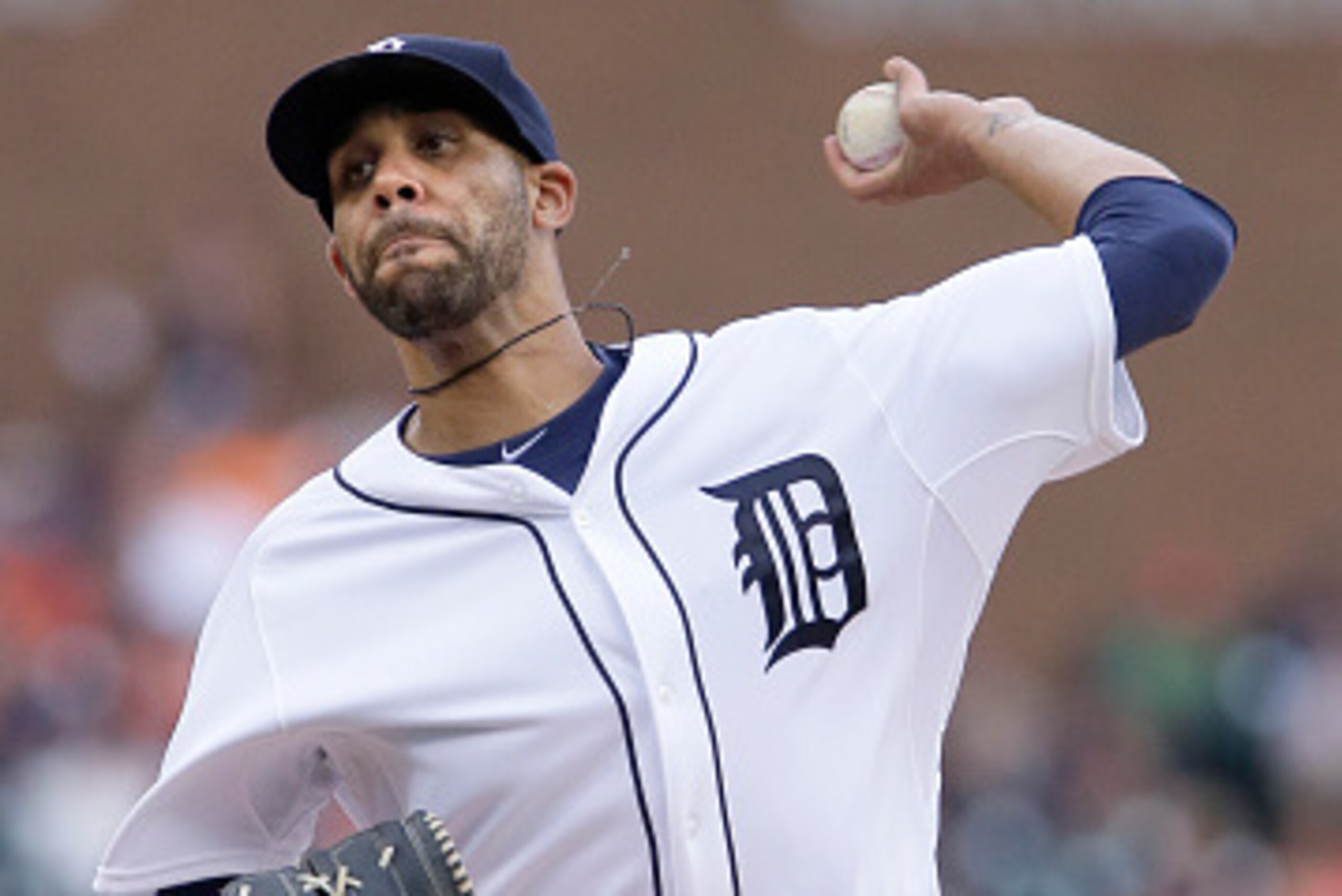 DETROIT, MI - JULY 18:  Pitcher David Price #14 of the Detroit Tigers delivers against the Baltimore Orioles during the first inning at Comerica Park on July 18, 2015 in Detroit, Michigan. (Photo by Duane Burleson/Getty Images)