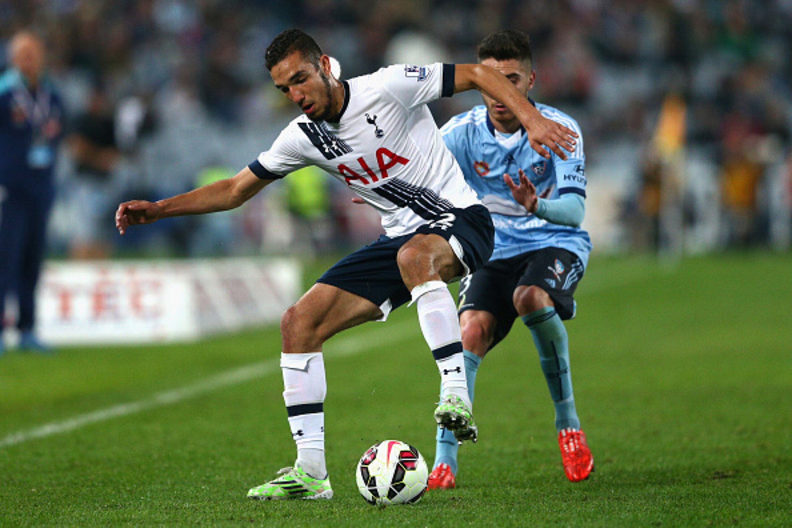SYDNEY, AUSTRALIA - MAY 30: Nabli Bentaleb of Hotspur controls the ball during the international friendly match between Sydney FC and Tottenham Spurs at ANZ Stadium on May 30, 2015 in Sydney, Australia. (Photo by Cameron Spencer/Getty Images) SYDNEY, AUSTRALIA - MAY 30: Nabli Bentaleb of Hotspur controls the ball during the international friendly match between Sydney FC and Tottenham Spurs at ANZ Stadium on May 30, 2015 in Sydney, Australia. (Photo by Cameron Spencer/Getty Images)