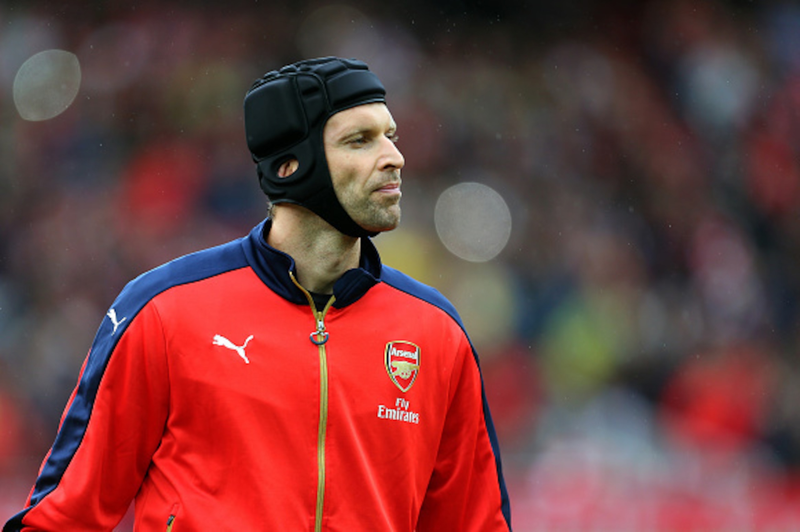 LONDON, ENGLAND - JULY 26:  Petr Cech of Arsenal during the Emirates Cup match between Arsenal and VfL Wolfsburg at Emirates Stadium on July 26, 2015 in London, England.  (Photo by Catherine Ivill - AMA/Getty Images).