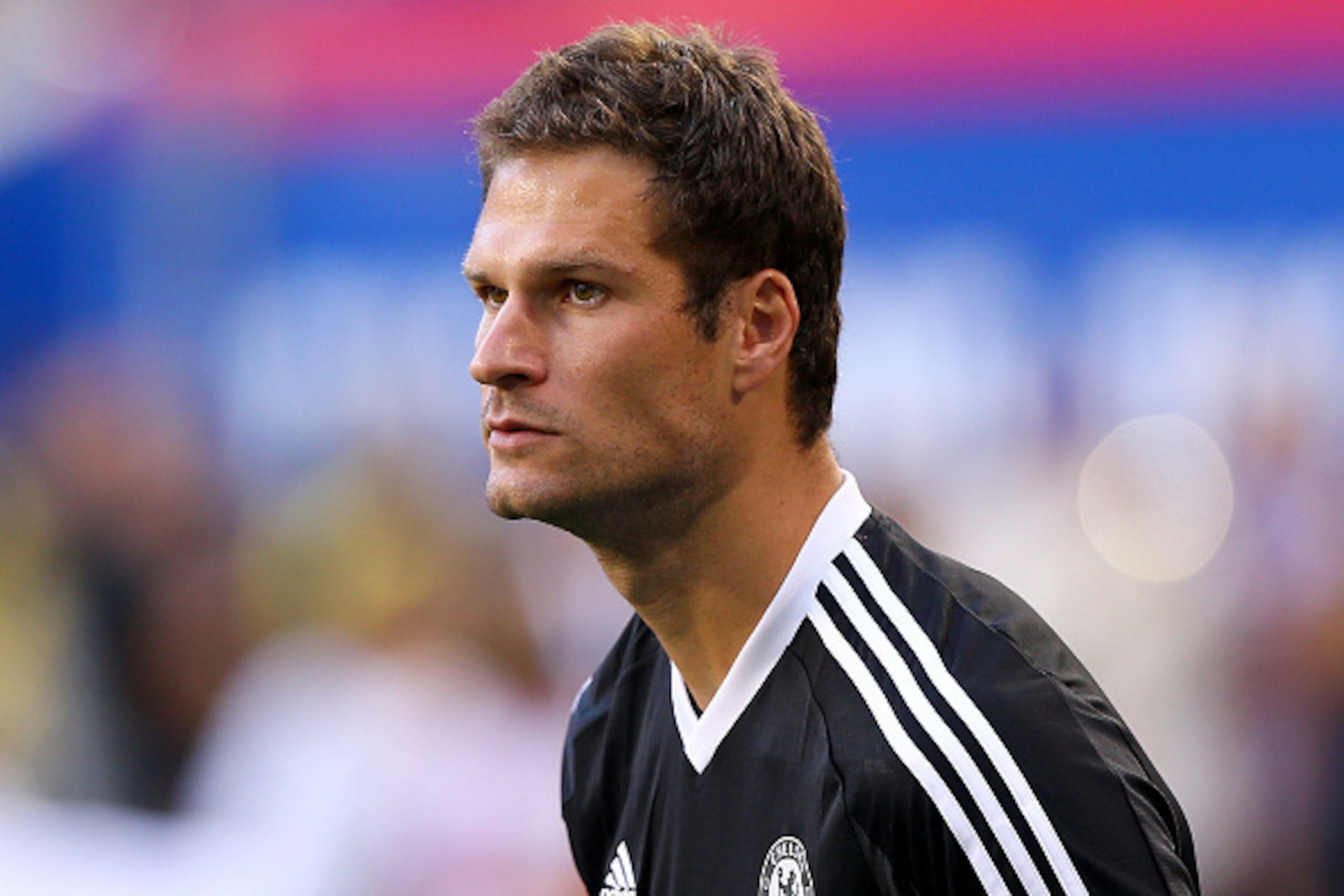 HARRISON, NJ - JULY 22:  Asmir Begovic #1 of Chelsea warms up prior to the match against the New York Red Bulls during the International Champions Cup at Red Bull Arena on July 22, 2015 in Harrison, New Jersey.  (Photo by Elsa/Getty Images)