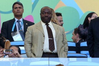 RIO DE JANEIRO, BRAZIL - JULY 13: President of Gabon Ali Bongo Odimba attends the 2014 FIFA World Cup Brazil Final match between Germany and Argentina at Estadio Maracana on July 13, 2014 in Rio de Janeiro, Brazil. (Photo by Jean Catuffe/Getty Images)