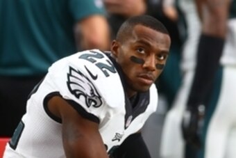Oct 26, 2014; Glendale, AZ, USA; Philadelphia Eagles cornerback Brandon Boykin (22) against the Arizona Cardinals at University of Phoenix Stadium. The Cardinals defeated the Eagles 24-20. Mandatory Credit: Mark J. Rebilas-USA TODAY Sports
