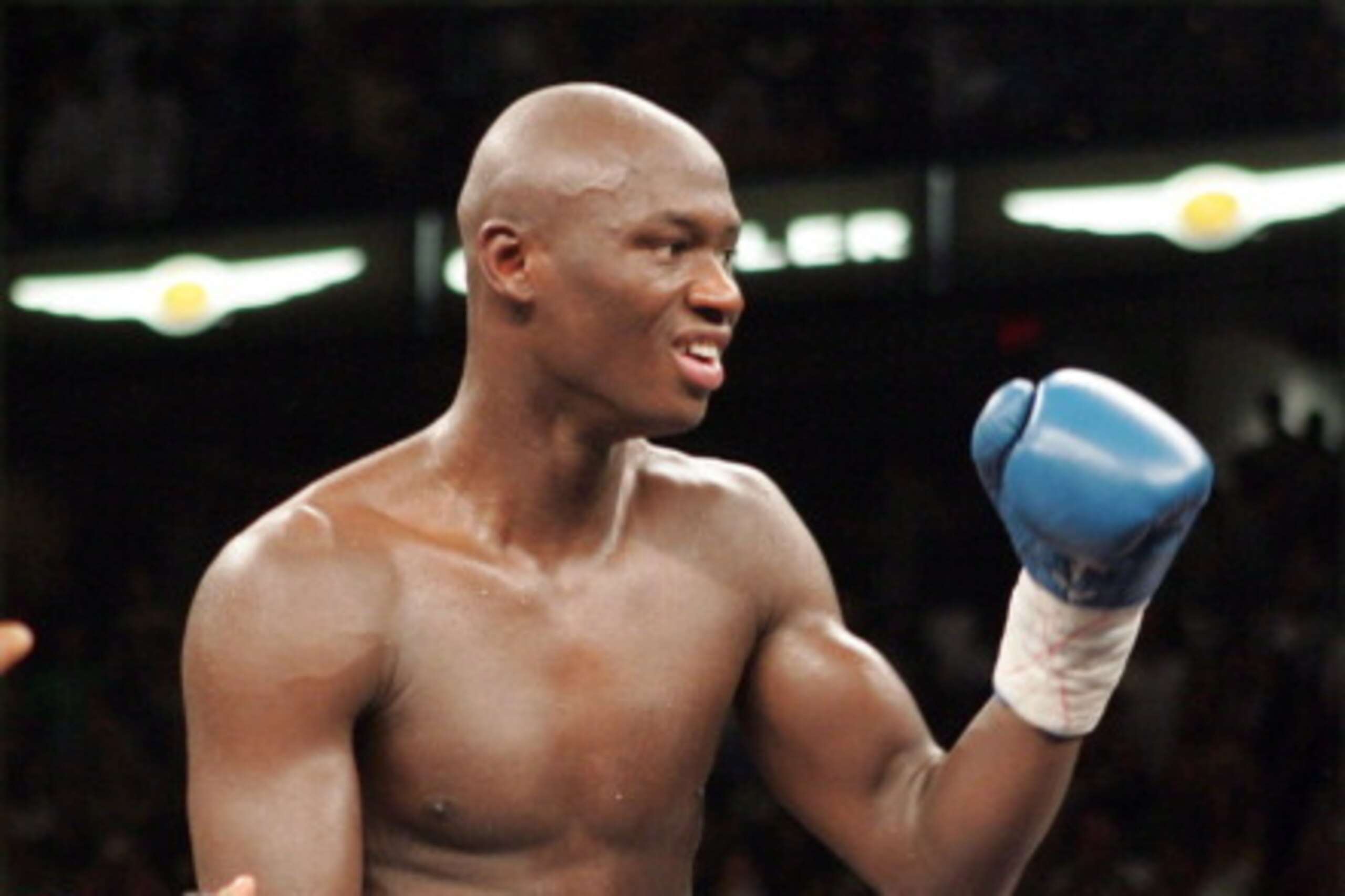 Antonio Tarver poses after his third fight against Roy Jones Jr. for the World Light Heavyweight Championship at the St. Pete Times Arena in Tampa, Flordia on October 1, 2005. (Photo by Ed Mulholland/WireImage)