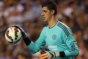 LANDOVER, MD - JULY 28:  Thibaut Courtois of Chelsea during the International Champions Cup match between Barcelona and Chelsea at FedExField on July 28, 2015 in Landover, Maryland.  (Photo by Matthew Ashton - AMA/Getty Images)