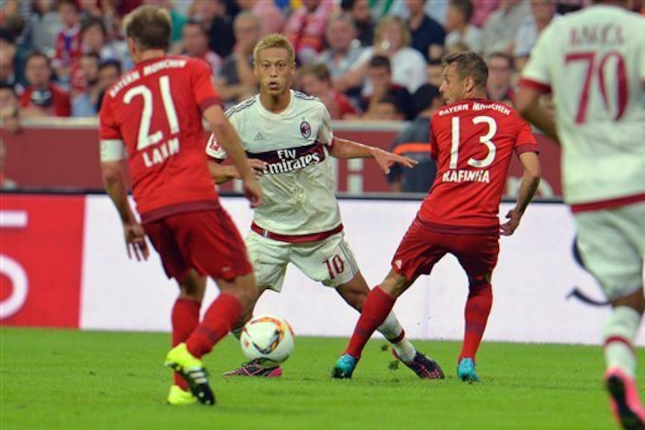 Keisuke Honda will hope to have more room to operate against Spurs than he did versus Bayern.