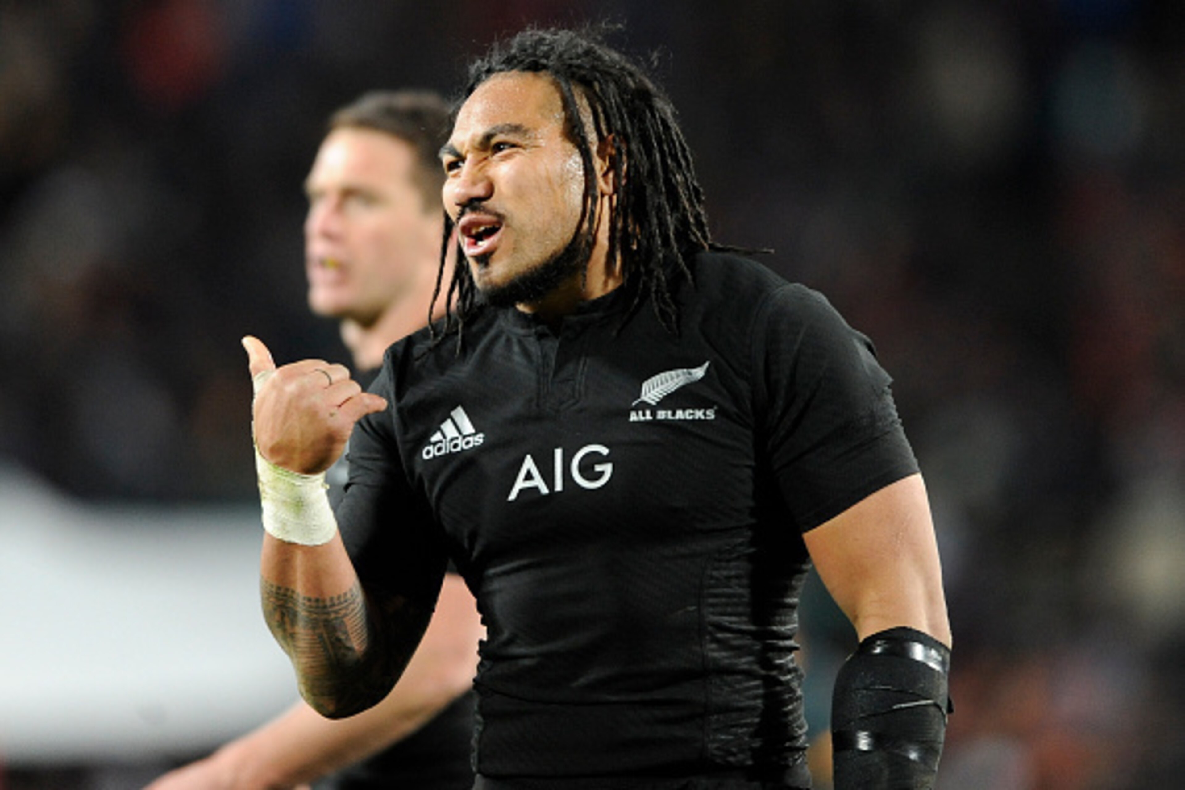 JOHANNESBURG, SOUTH AFRICA - JULY 25: Ma'a Nonu of New Zealand during The Castle Lager Rugby Championship 2015 match between South Africa and New Zealand at Emirates Airline Park on July 25, 2015 in Johannesburg, South Africa. (Photo by Ashley Vlotman/Gal