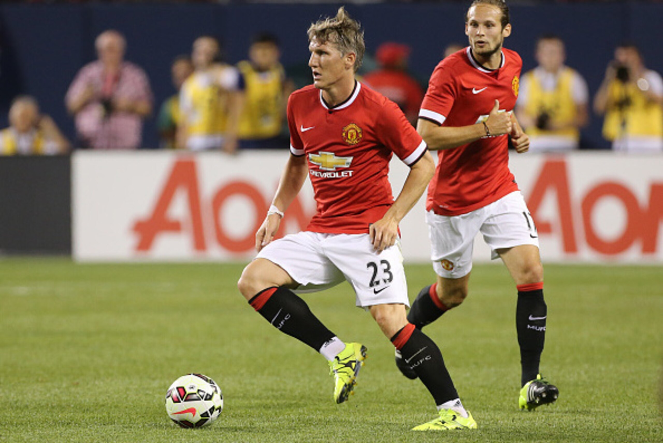 CHICAGO, IL - JULY 29: Bastian Schweinsteiger of Manchester United in action during the International Champions Cup 2015 game between Manchester United and Paris Saint-Germain at Soldier Field on July 29, 2015 in Chicago, Illinois. (Photo by Jean Catuffe/ CHICAGO, IL - JULY 29: Bastian Schweinsteiger of Manchester United in action during the International Champions Cup 2015 game between Manchester United and Paris Saint-Germain at Soldier Field on July 29, 2015 in Chicago, Illinois. (Photo by Jean Catuffe/