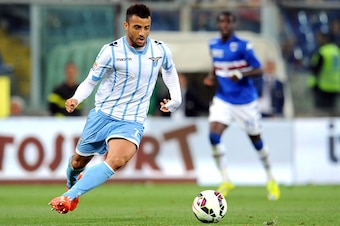 GENOA, ITALY - MAY 16:  Felipe Anderson of SS Lazio in action during the Serie A match between UC Sampdoria and SS Lazio at Stadio Luigi Ferraris on May 16, 2015 in Genoa, Italy.  (Photo by Getty Images/Getty Images)