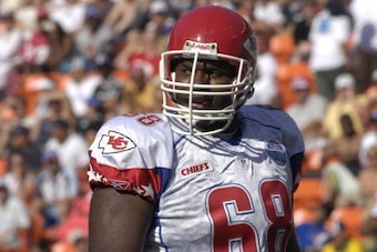Kansas City Chiefs guard Will Shields during the 2007 Pro Bowl at Aloha Stadium in Honolulu, Hawaii on February 10, 2007.  (Photo by Al Messerschmidt/Getty Images)