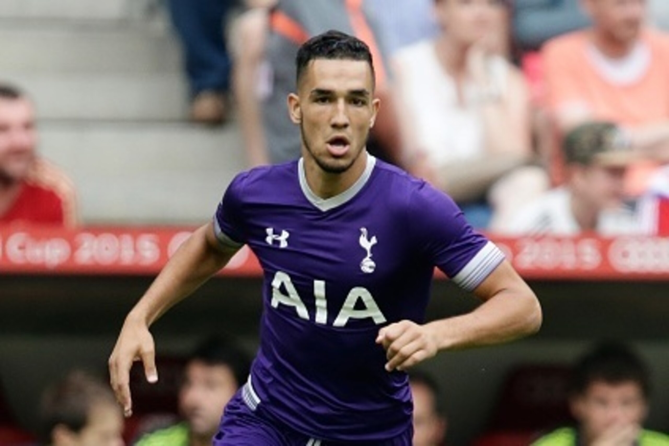 Nabil Bentaleb of Tottenham Hotspur during the AUDI Cup match between Real Madrid and Tottenham Hotspur on August 4, 2015 at the Allianz Arena in Munich, Germany(Photo by VI Images via Getty Images)