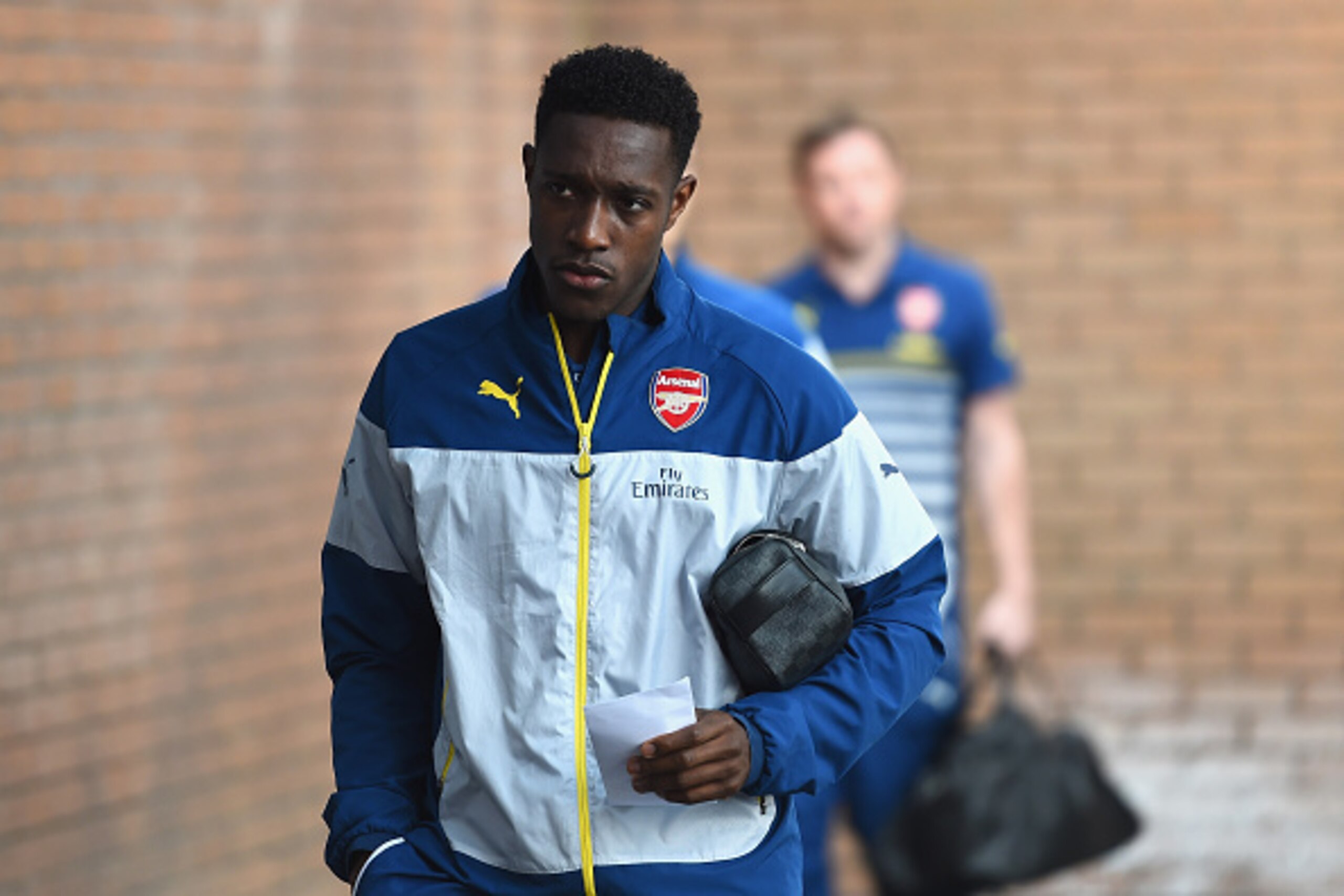 BURNLEY, ENGLAND - APRIL 11:  Danny Welbeck of Arsenal arrives prior to the Barclays Premier League match between Burnley and Arsenal at Turf Moor on April 11, 2015 in Burnley, England.  (Photo by Laurence Griffiths/Getty Images)