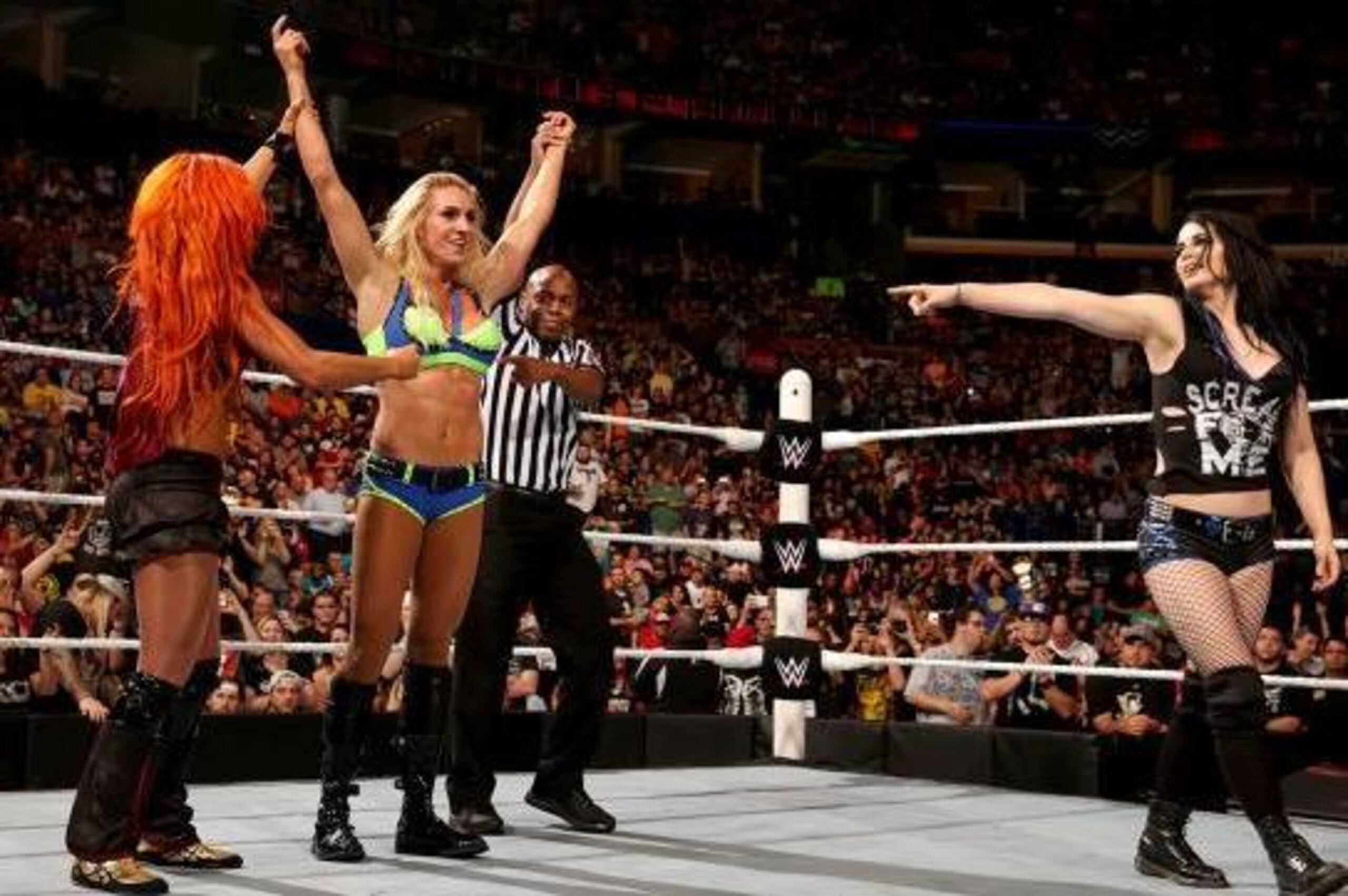 Charlotte celebrates with her crew.