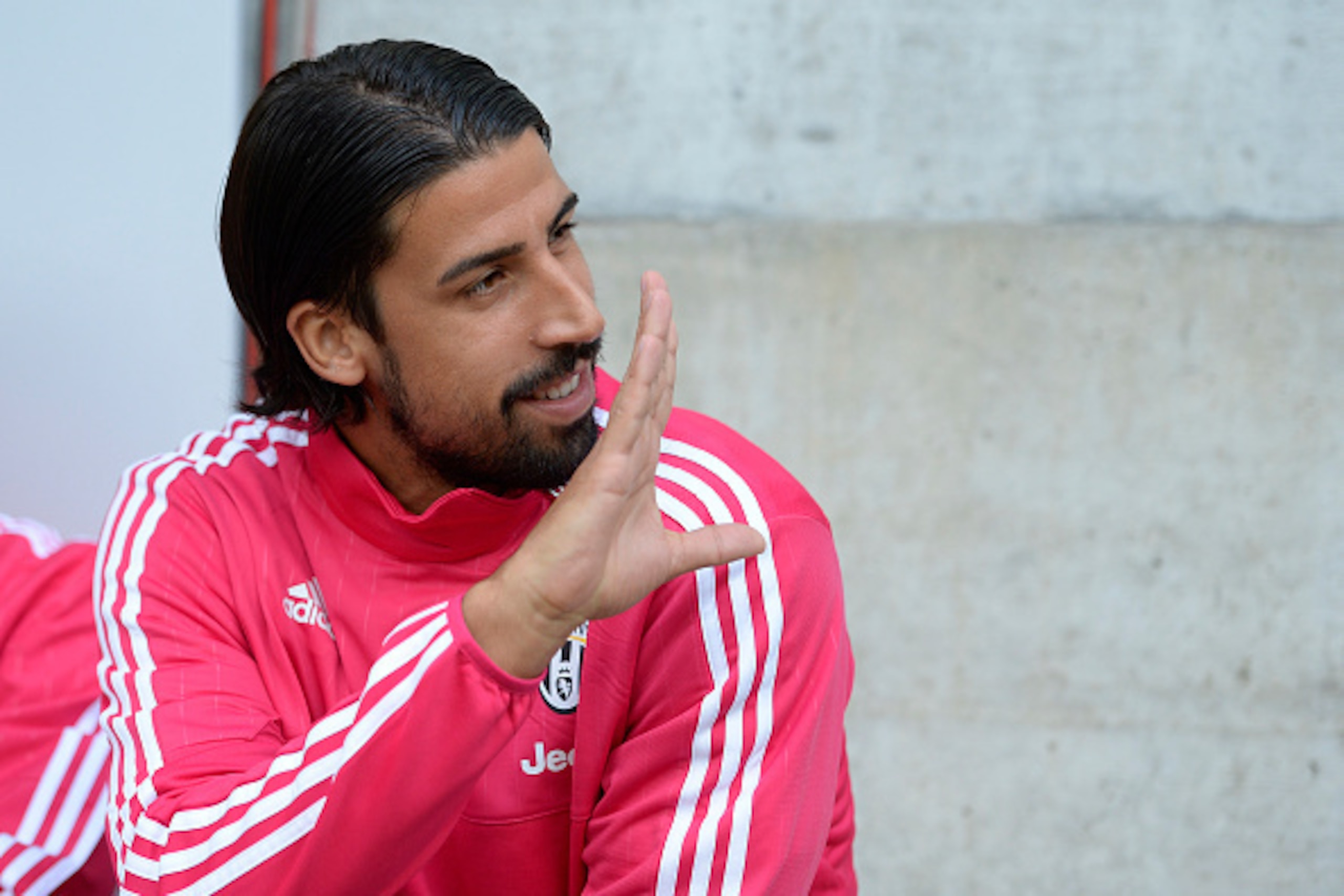 ST GALLEN, SWITZERLAND - JULY 25:  Sami Khedira of Juventus looks on prior to the friendly match between Juventus and Borussia Dortmund on July 25, 2015 in St Gallen, Switzerland.  (Photo by Daniel Kopatsch/Getty Images)