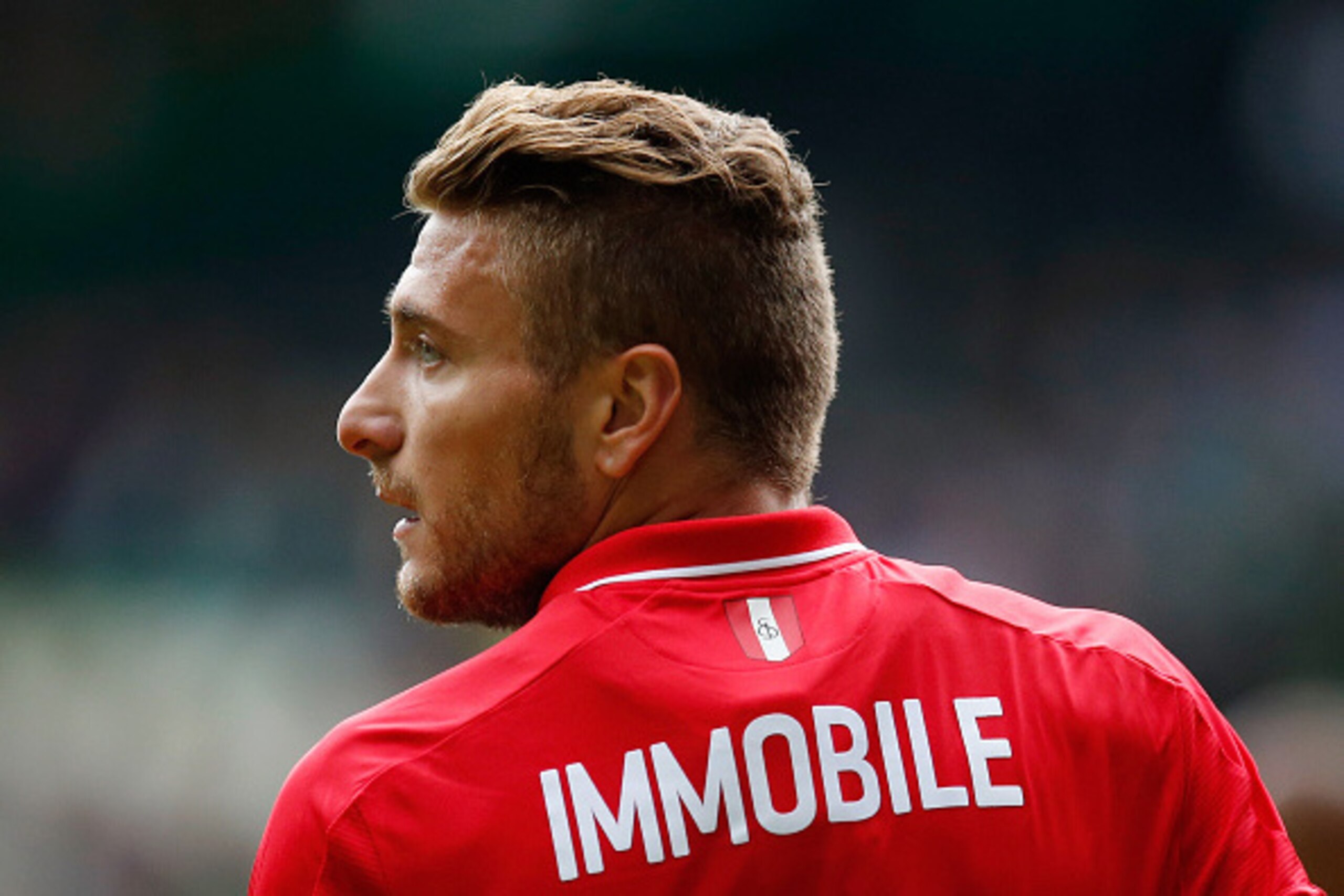 BREMEN, GERMANY - JULY 25:  Ciro Immobile of Sevilla looks on during the friendly match between SV Werder Bremen and FC Sevilla at Weserstadion on July 25, 2015 in Bremen, Germany.  (Photo by Boris Streubel/Getty Images)
