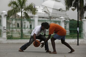 Though Haiti lacks equipment and facilities, basketball's popularity is growing rapidly in the country.