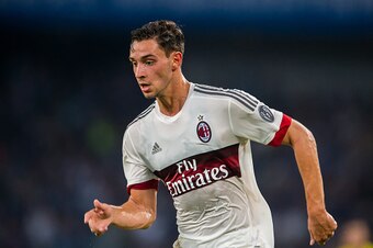SHENZHEN, CHINA - JULY 25:  Mattia De Sciglio of AC Milan in action during the AC Milan vs FC Internacionale as part of the International Champions Cup 2015 at the looks onnggang Stadium on July 25, 2015 in Shenzhen, China.  (Photo by Aitor Alcalde/Getty 