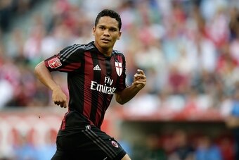 Carlos Bacca of AC Milan during the AUDI Cup bronze final match between Tottenham Hotspur and AC Milan on August 5, 2015 at the Allianz Arena in Munich, Germany(Photo by VI Images via Getty Images)