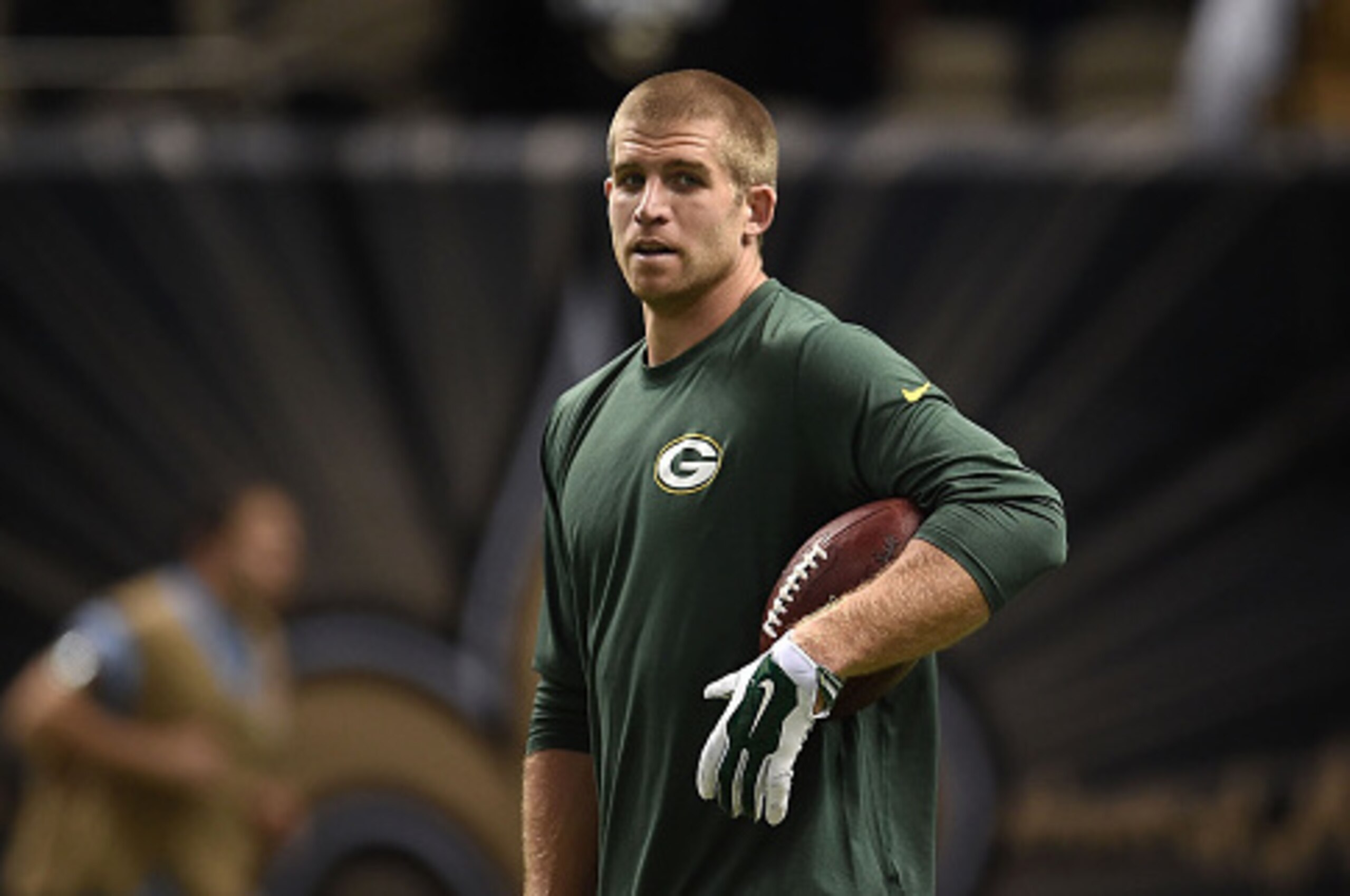 NEW ORLEANS, LA - OCTOBER 26:  Jordy Nelson #87 of the Green Bay Packers warms up before the game against the New Orleans Saints at Mercedes-Benz Superdome on October 26, 2014 in New Orleans, Louisiana.  (Photo by Stacy Revere/Getty Images)