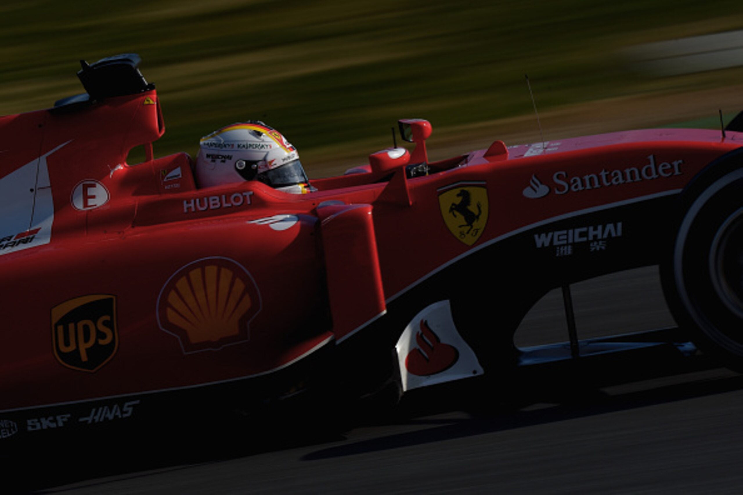 MONTMELO, SPAIN - MARCH 01:  Sebastian Vettel of Germany and Ferrari drives during day four of the final Formula One Winter Testing at Circuit de Catalunya on March 1, 2015 in Montmelo, Spain.  (Photo by Michael Regan/Getty Images)