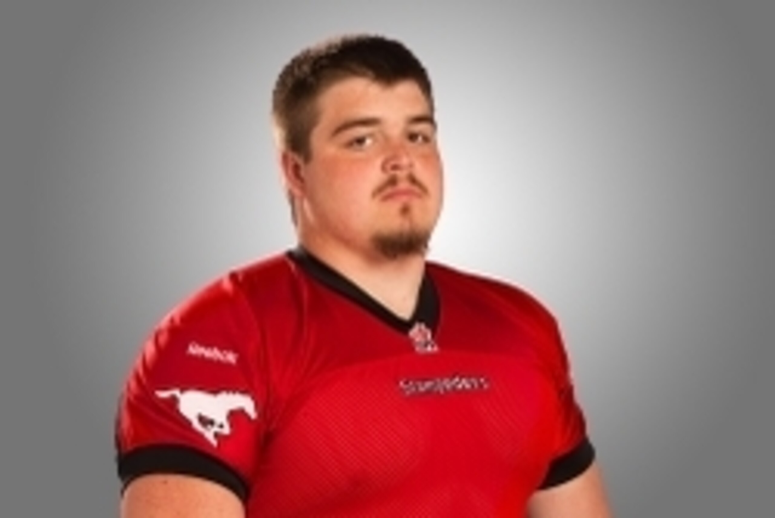 Jun 26, 2014; Calgary Stampeders offensive lineman Brett Jones poses for a photo. Mandatory Credit: USA TODAY Sports