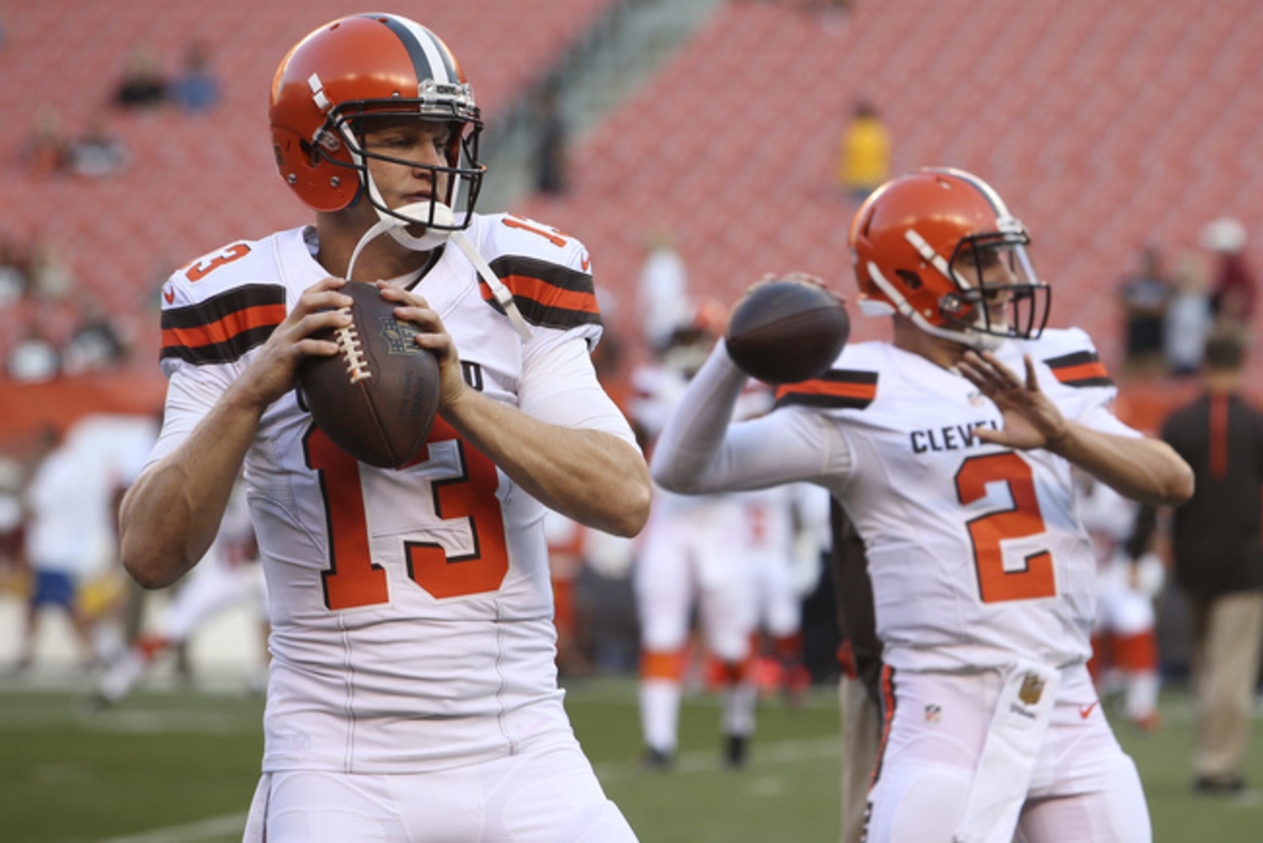McCown (left) and Manziel