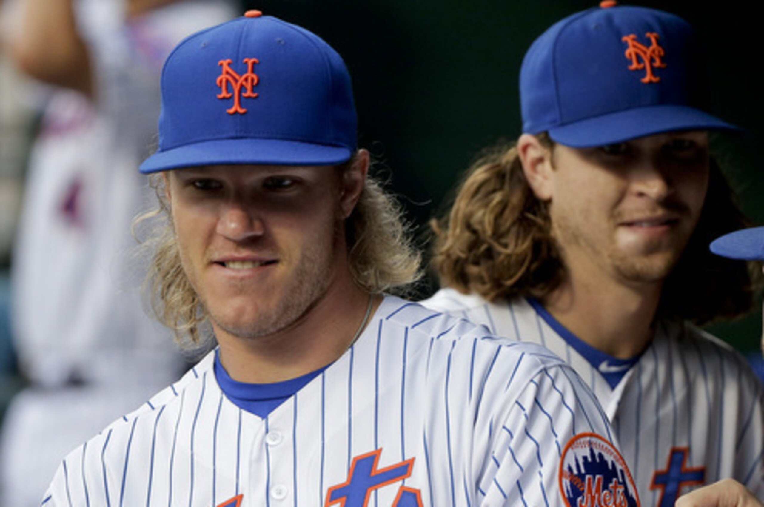 Noah Syndergaard, Jacob DeGrom and their flowing locks.