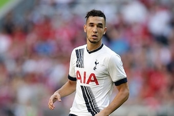 Nabil Bentaleb of Tottenham Hotspur during the AUDI Cup bronze final match between Tottenham Hotspur and AC Milan on August 5, 2015 at the Allianz Arena in Munich, Germany(Photo by VI Images via Getty Images)