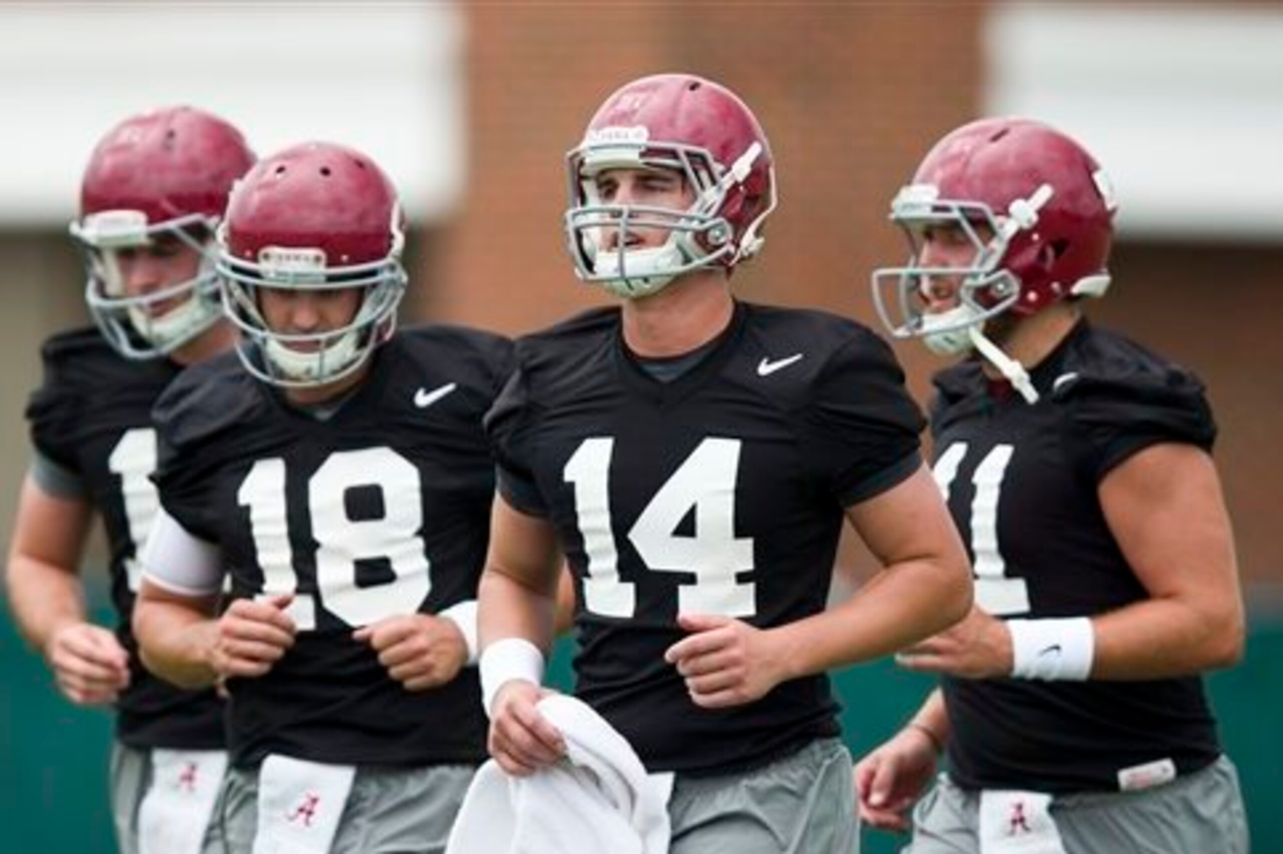 Alabama still has five contenders for the starting quarterback job.