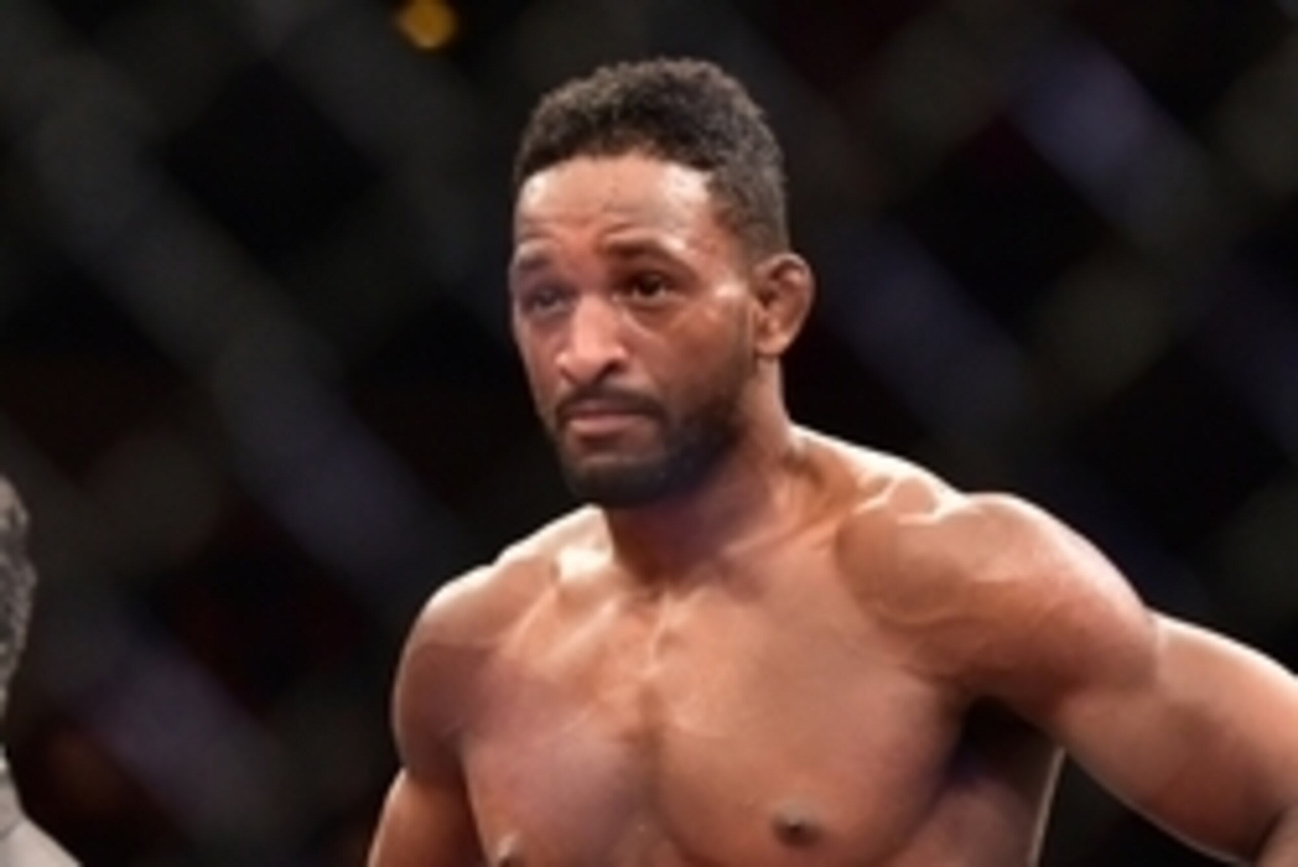 Aug 1, 2015; Rio de Janeiro, RJ, Brazil; Neil Magny (blue gloves) after being defeated by Demian Maia (not pictured) during UFC 190 at HSBC Arena. Mandatory Credit: Jason Silva-USA TODAY Sports