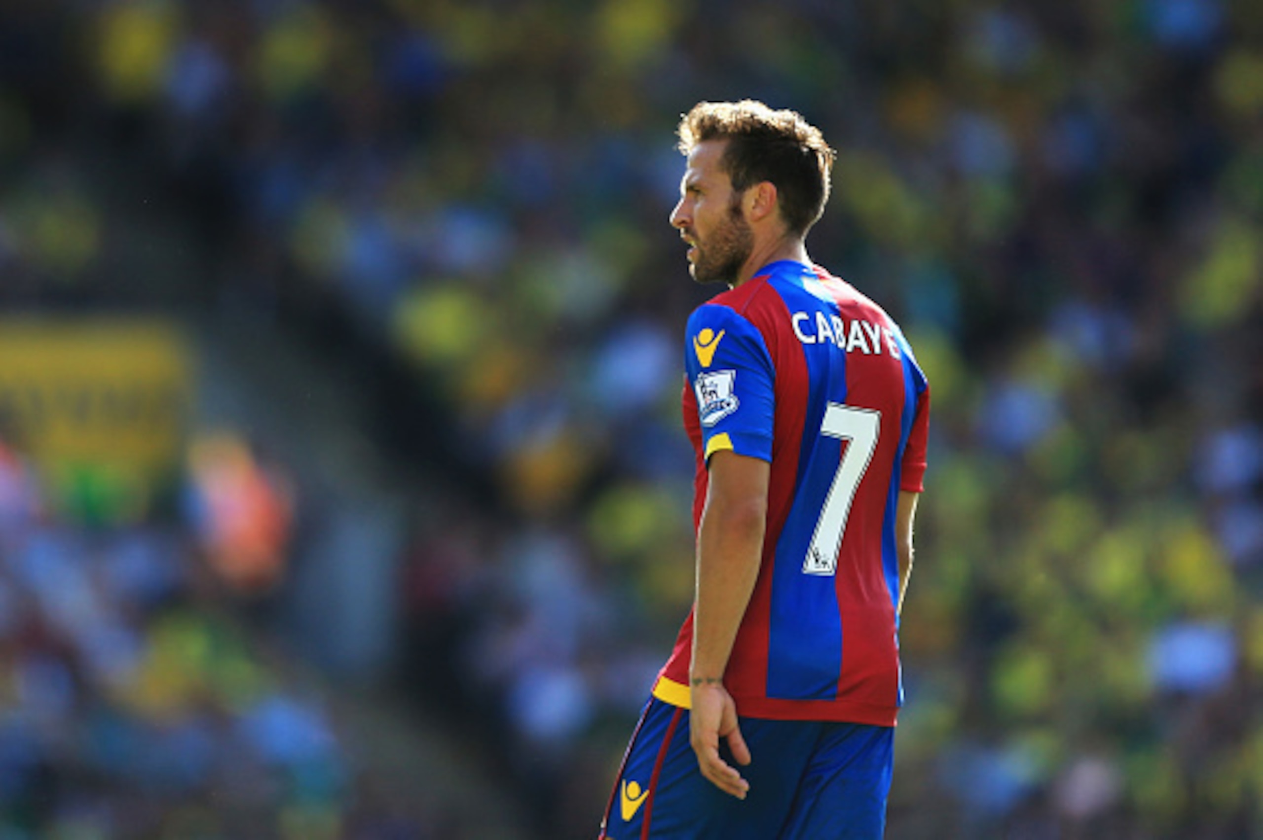 NORWICH, ENGLAND - AUGUST 08: Yohan Cabaye of Crystal Palace in action during the Barclays Premier League match between Norwich City and Crystal Palace at Carrow Road on August 8, 2015 in Norwich, England. (Photo by Stephen Pond/Getty Images) NORWICH, ENGLAND - AUGUST 08: Yohan Cabaye of Crystal Palace in action during the Barclays Premier League match between Norwich City and Crystal Palace at Carrow Road on August 8, 2015 in Norwich, England. (Photo by Stephen Pond/Getty Images)