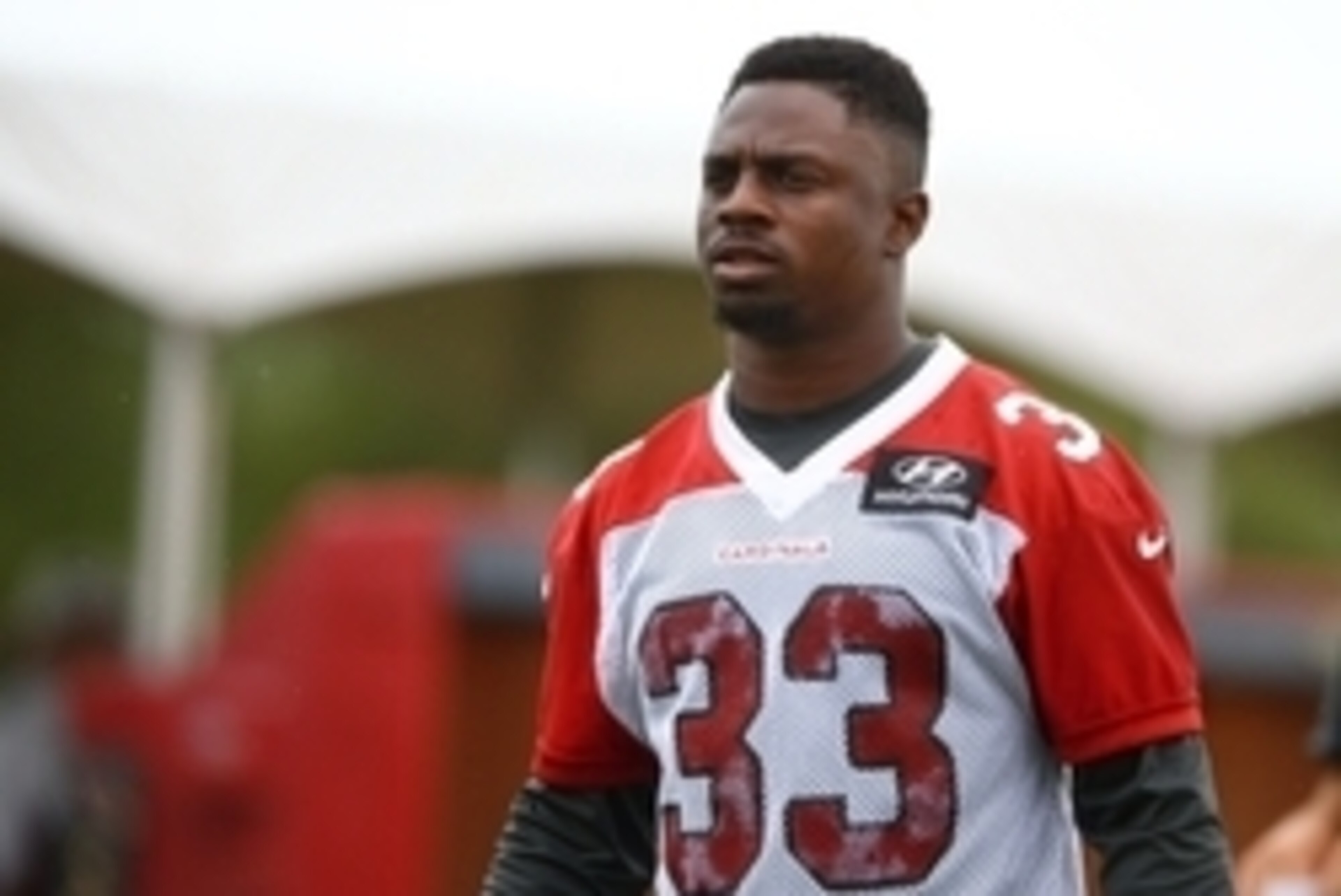 Jun 9, 2015; Tempe, AZ, USA; Arizona Cardinals running back Kerwynn Williams during minicamp practice at the Cardinals Training Facility. Mandatory Credit: Mark J. Rebilas-USA TODAY Sports