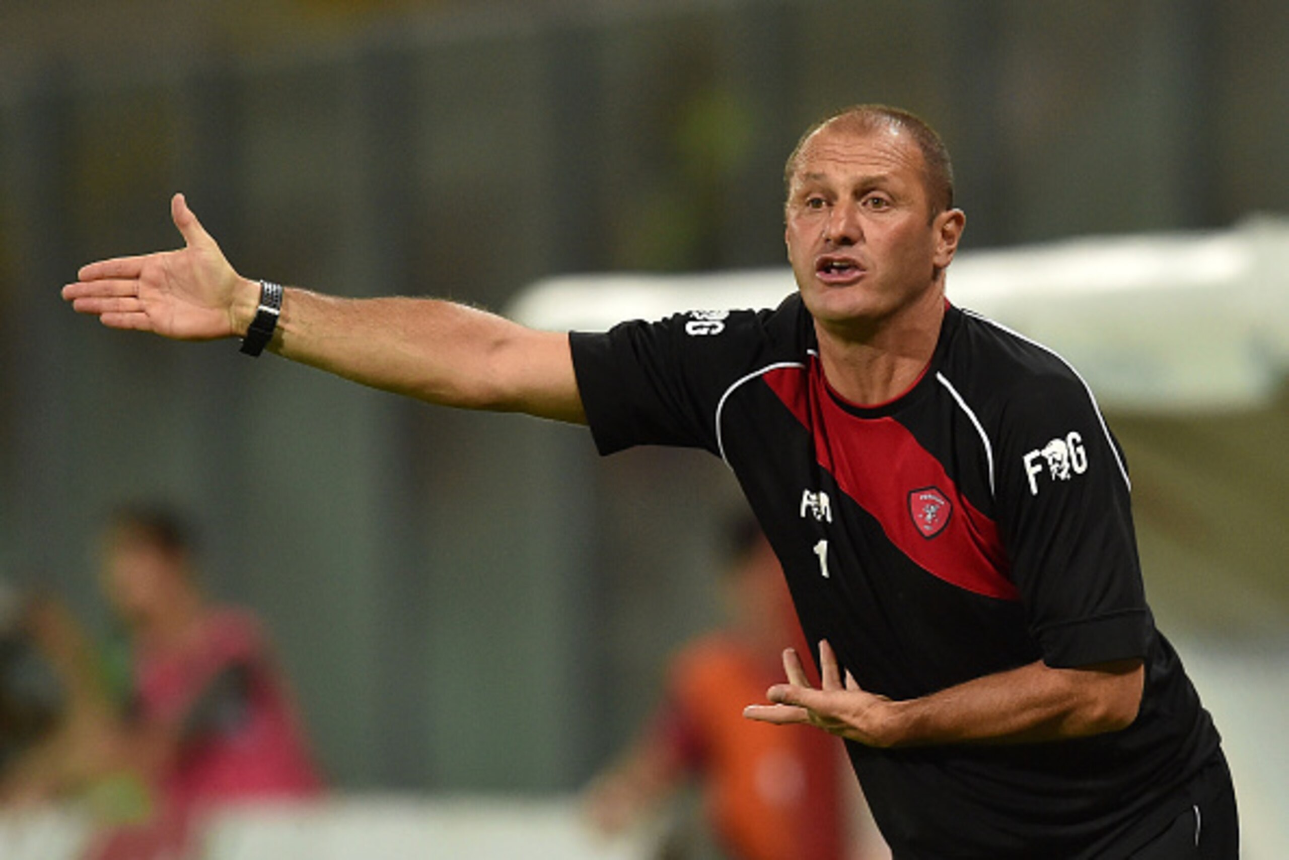 PERUGIA, ITALY - AUGUST 01:  Pierpaolo Bisoli head coach of Perugia during the preseason friendly match between AC Perugia and Carpi FC at Stadio Renato Curi on August 1, 2015 in Perugia, Italy.  (Photo by Giuseppe Bellini/Getty Images)