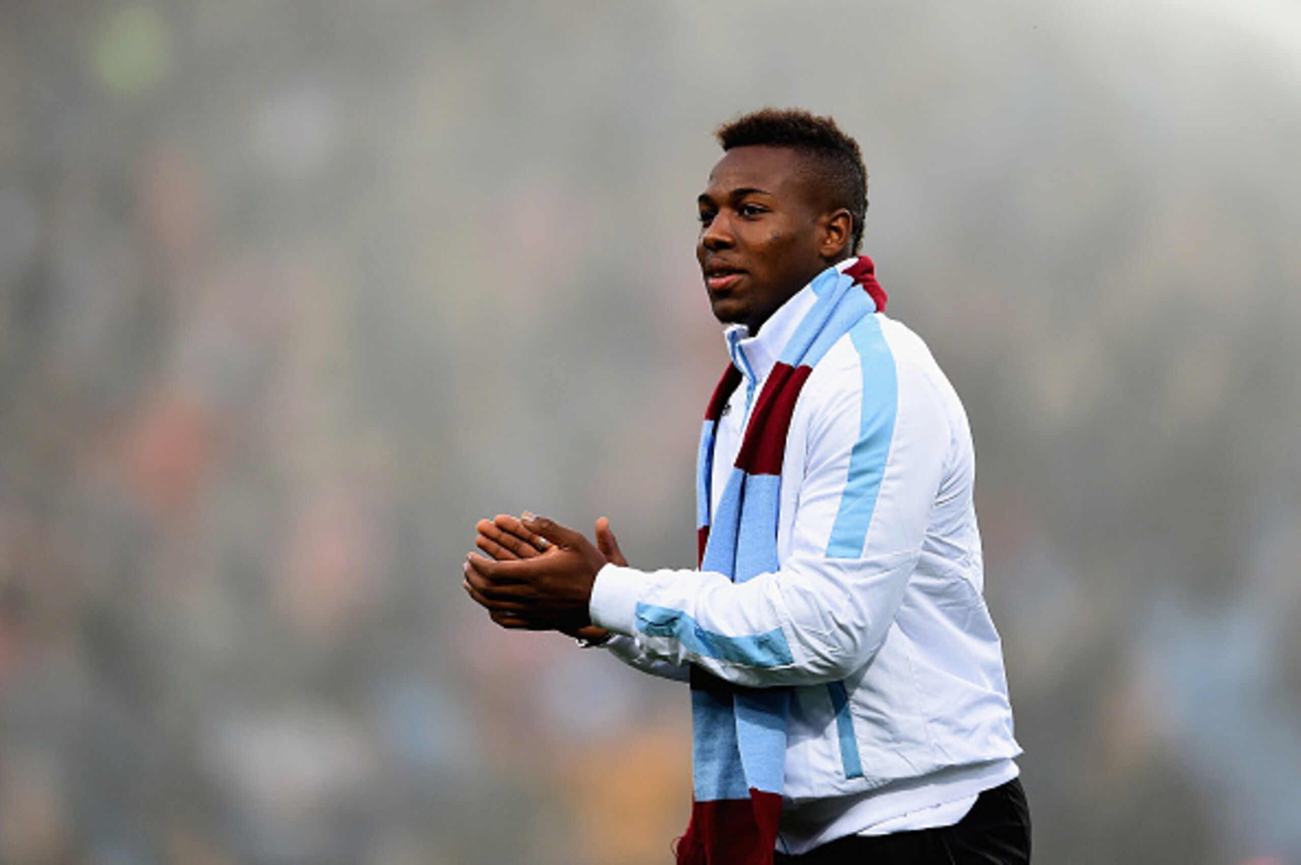 BIRMINGHAM, ENGLAND - AUGUST 14:  New signing Adama Traore of Aston Villa  is presented to Villa Park ahead of  the Barclays Premier League match between Aston Villa and Manchester United on August 14, 2015 in Birmingham, United Kingdom.  (Photo by Lauren