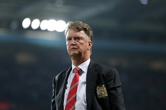 BIRMINGHAM, ENGLAND - AUGUST 14:  Louis van Gaal, manager of Manchester United during the Barclays Premier League match between Aston Villa and Manchester United at Villa Park on August 14, 2015 in Birmingham, England.  (Photo by James Baylis - AMA/Getty 
