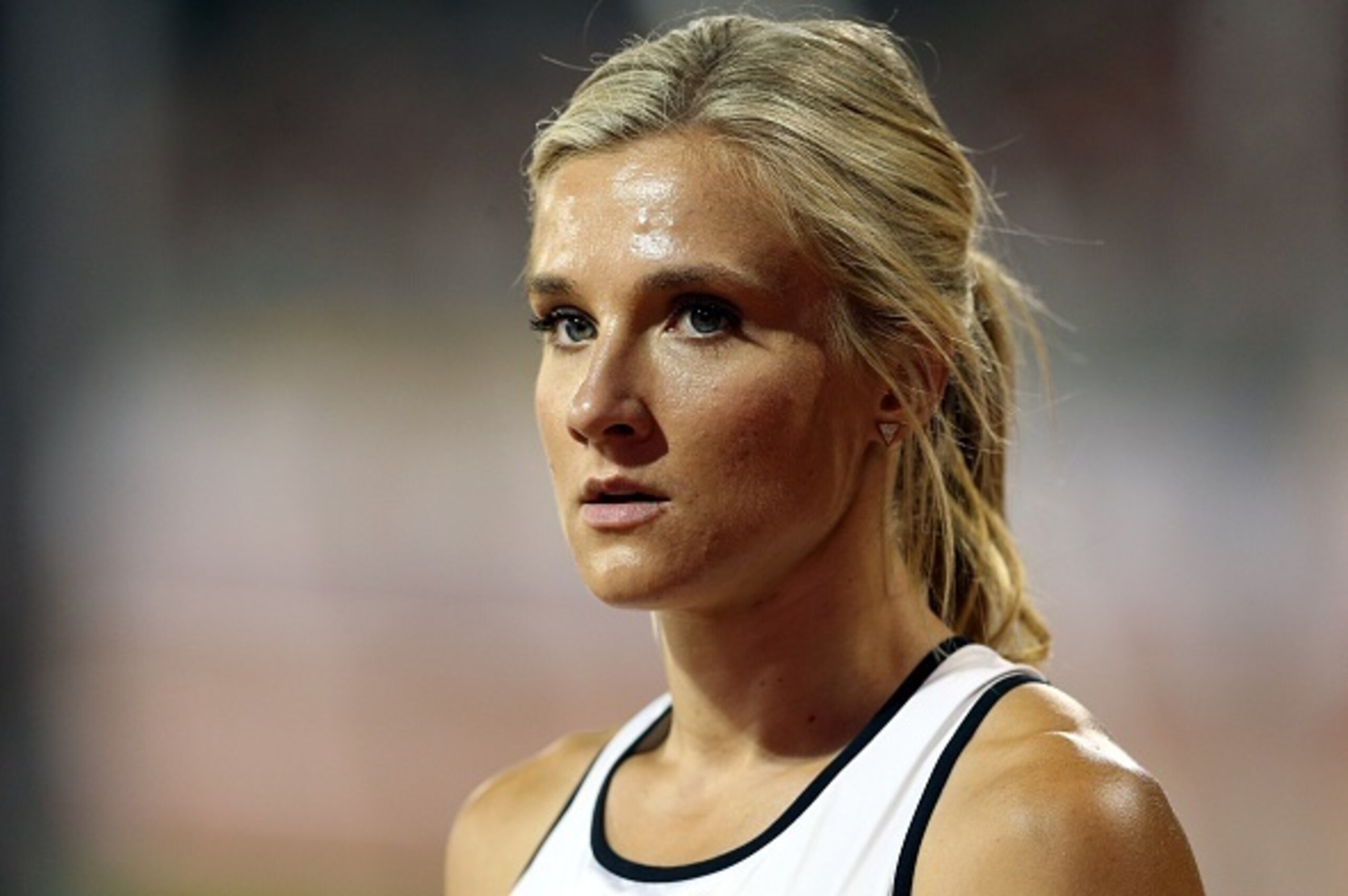 TORONTO, ON - JULY 25:  Brianne Theisen-Eaton of Canada prepares for the Women's 4x400m Final during Day 15 of the Toronto 2015 Pan Am Games at the Pan Am Athletics Stadium on July 25, 2015 in Toronto, Ontario, Canada.  (Photo by Vaughn Ridley/Getty Image