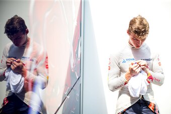 BUDAPEST, HUNGARY - JULY 24:  Max Verstappen of Scuderia Toro Rosso and The Netherlands during practice for the Formula One Grand Prix of Hungary at Hungaroring on July 24, 2015 in Budapest, Hungary.  (Photo by Peter Fox/Getty Images)