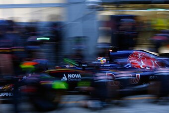 SPIELBERG, AUSTRIA - JUNE 23:  Max Verstappen of the Netherlands drives the Scuderia Toro Rosso during Formula One testing at the Red Bull Ring on June 23, 2015 in Spielberg, Austria.  (Photo by Andrew Hone/Getty Images)