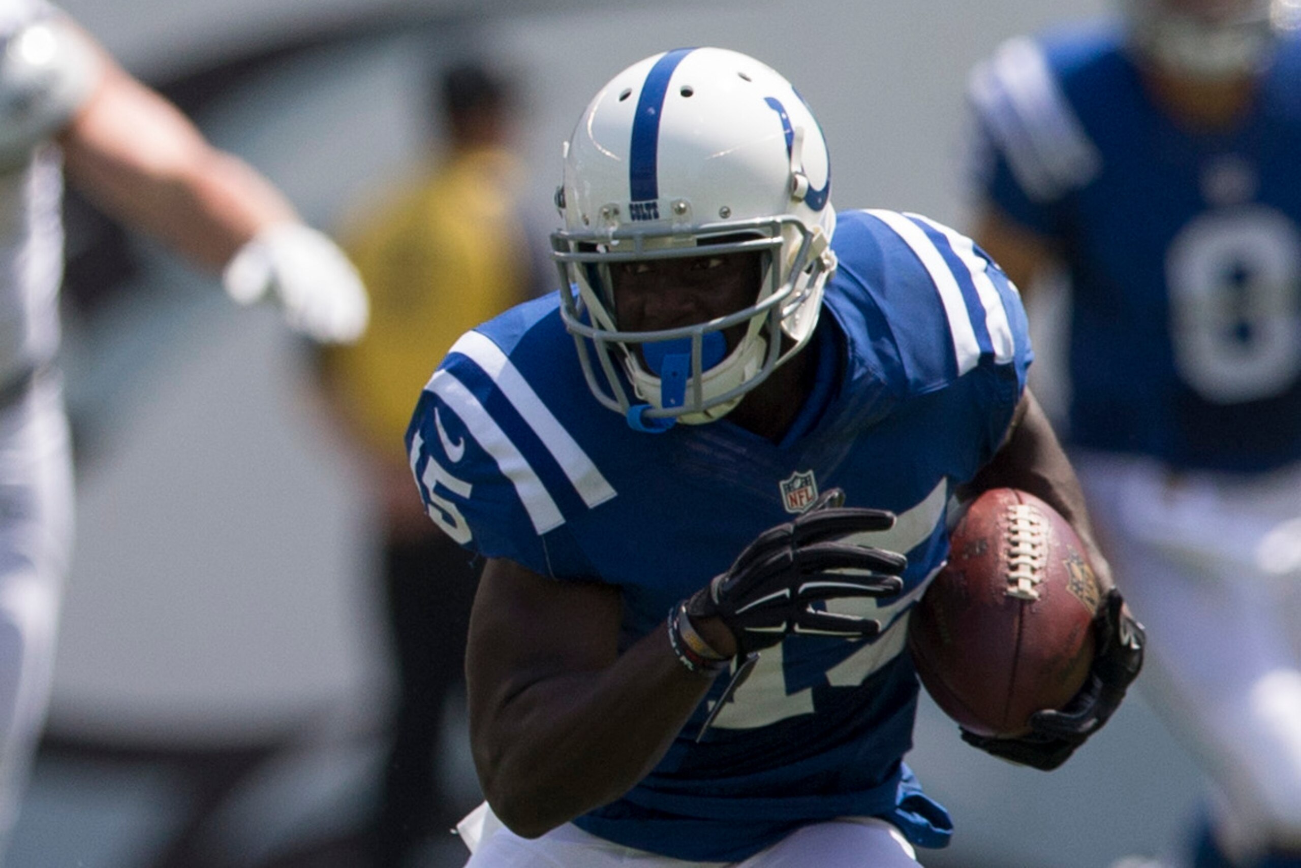 PHILADELPHIA, PA - AUGUST 16: Phillip Dorsett #15 of the Indianapolis Colts plays in the game against the Philadelphia Eagles on August 16, 2015 at Lincoln Financial Field in Philadelphia, Pennsylvania.  (Photo by Mitchell Leff/Getty Images)