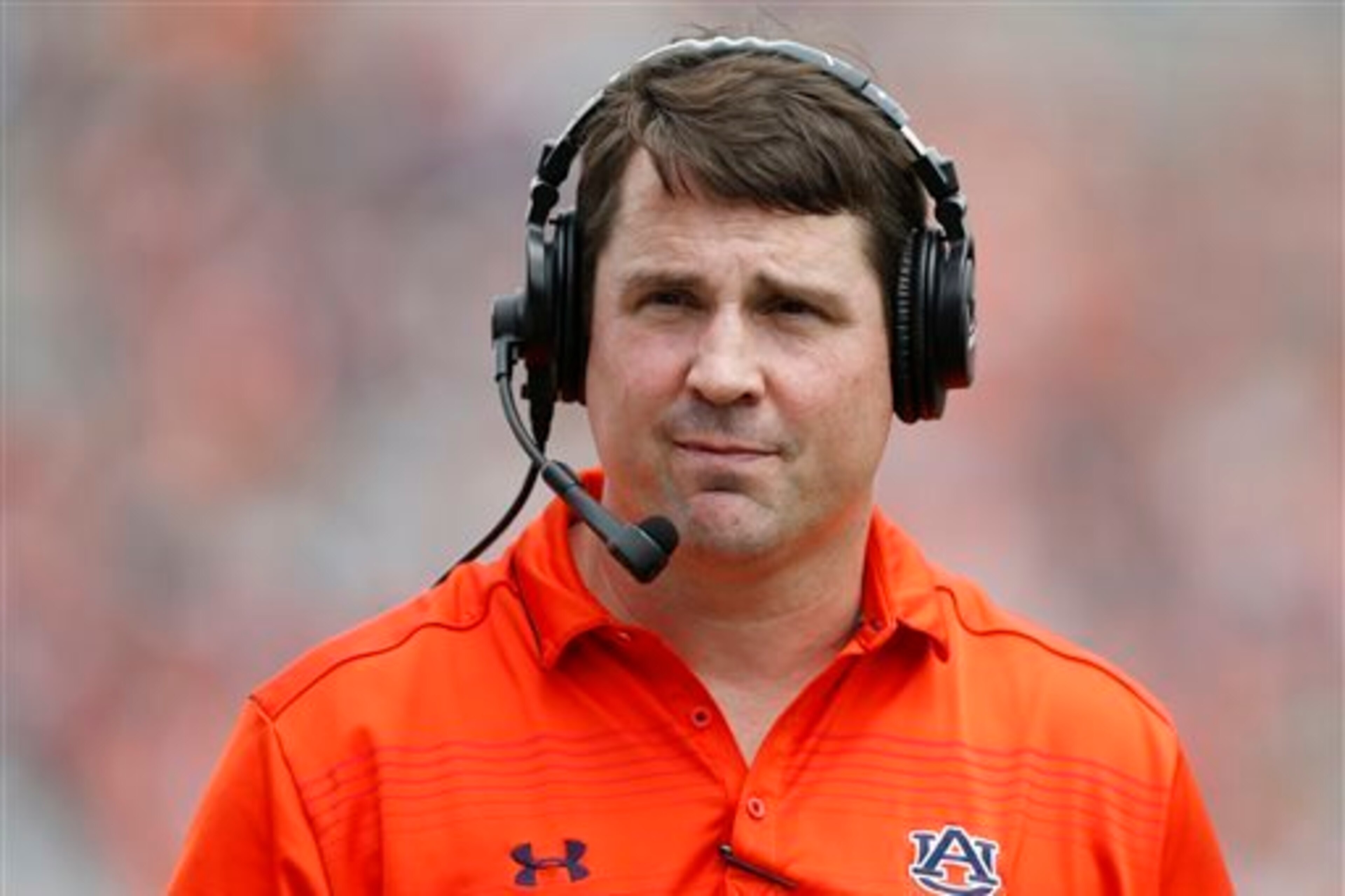 Auburn defensive coordinator Will Muschamp Auburn defensive coordinator Will Muschamp