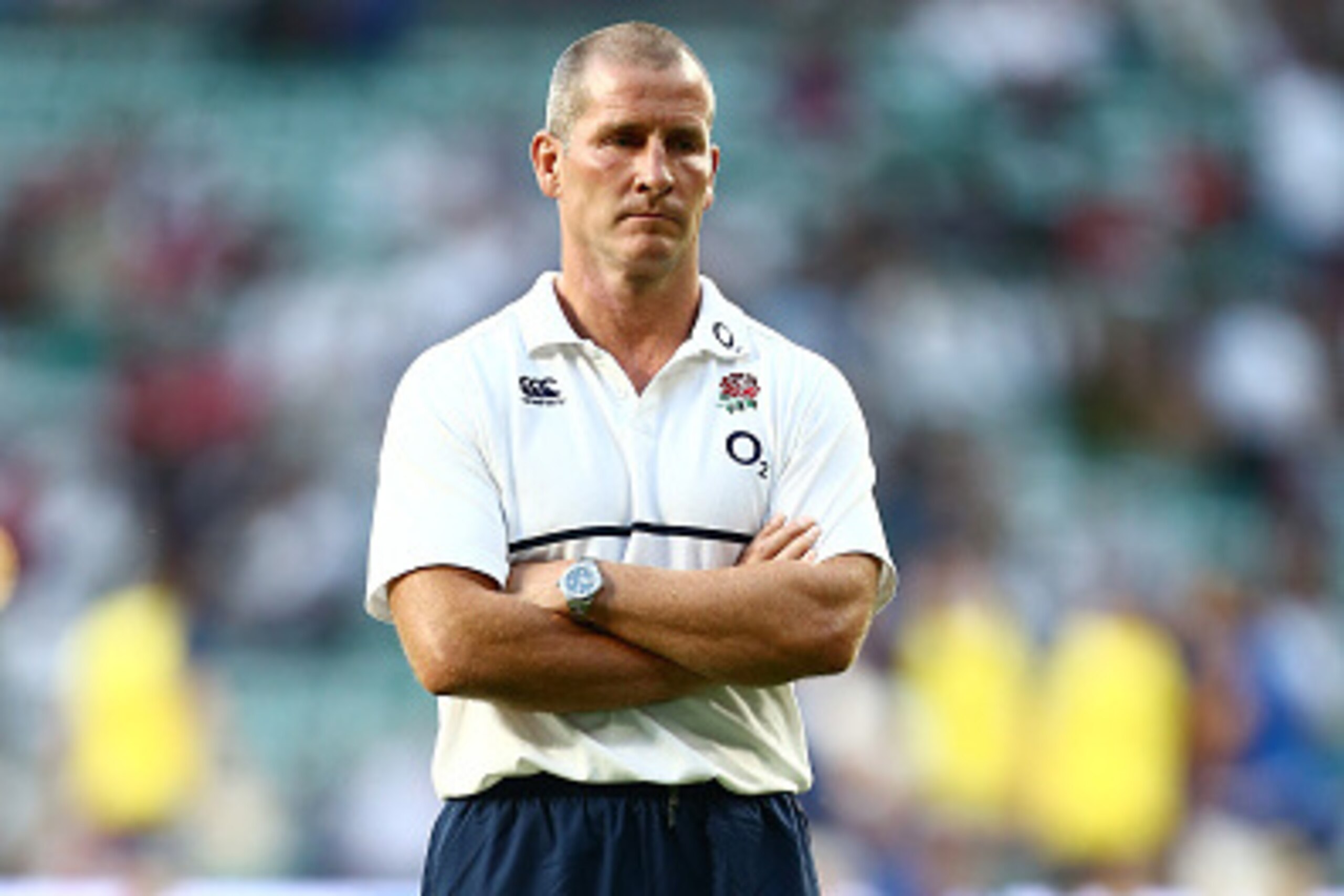 LONDON, ENGLAND - AUGUST 15:  Stuart Lancaster, the head coach of England looks on prior to the QBE International match between England and France at Twickenham Stadium on August 15, 2015 in London, England.  (Photo by Jordan Mansfield/Getty Images)