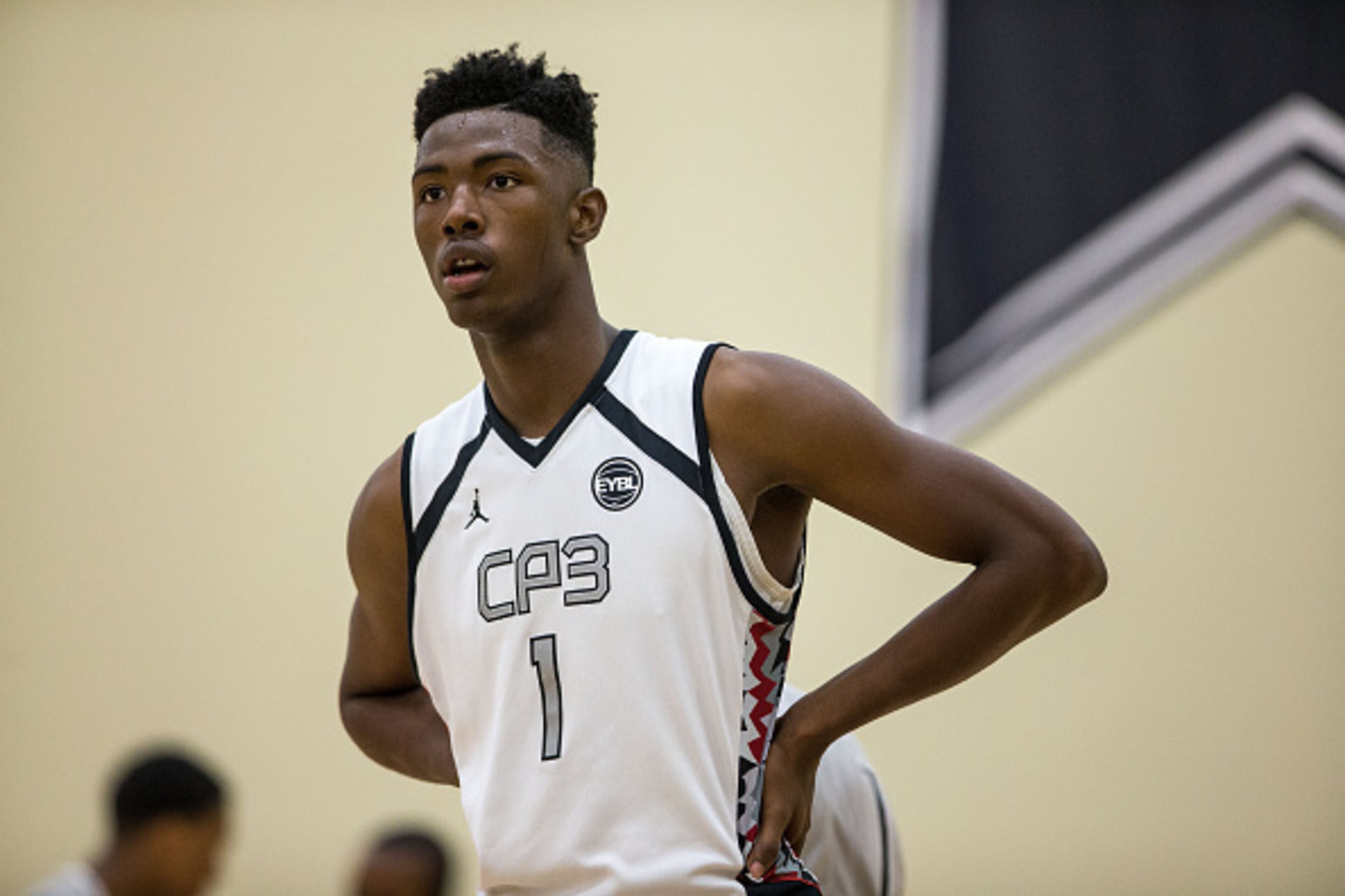 MAPLE GROVE, MN- MAY 23: Harry Giles #1 from Team CP3 and Wesleyan Christian Academy during Session Four of the Nike EYBL on May 23, 2015 at Maple Grove Community Gym in Maple Grove, Minnesota. (Photo by Brace Hemmelgarn/Getty Images)